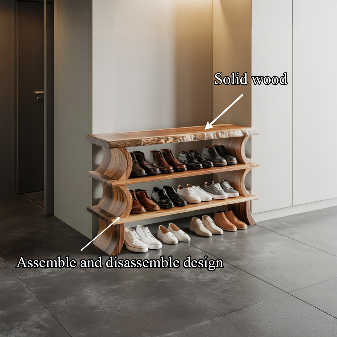 Contemporary Flow Shoe Bench Entryway And Mudroom SINLSASB082