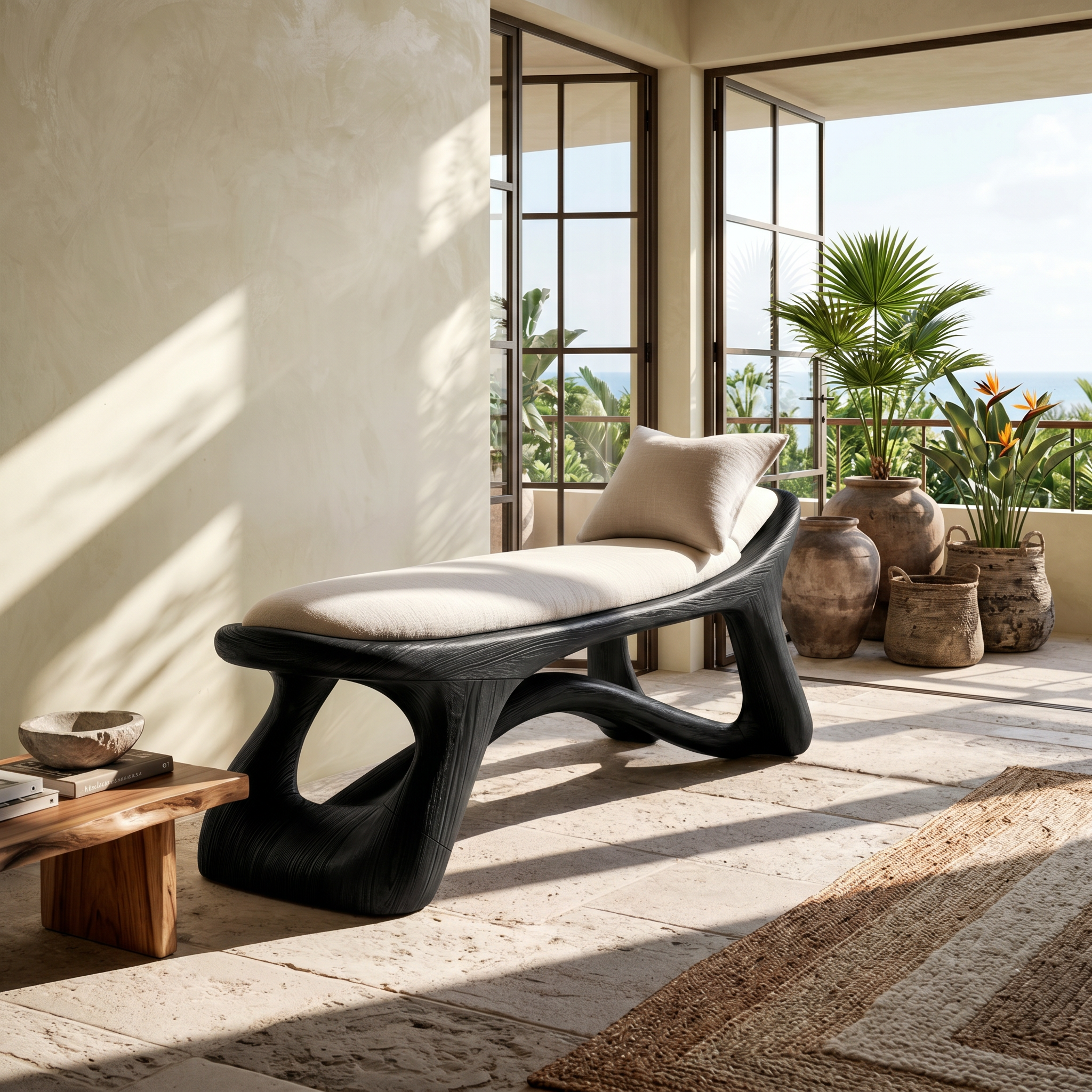 Minimalist Wooden Bench Modern Foyer SILDTTRBEN069