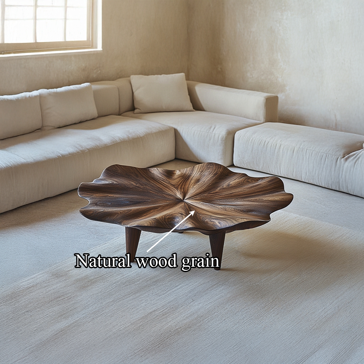 Rustic Organic Coffee Table For Living Room And Lounge Room SINLSACF189