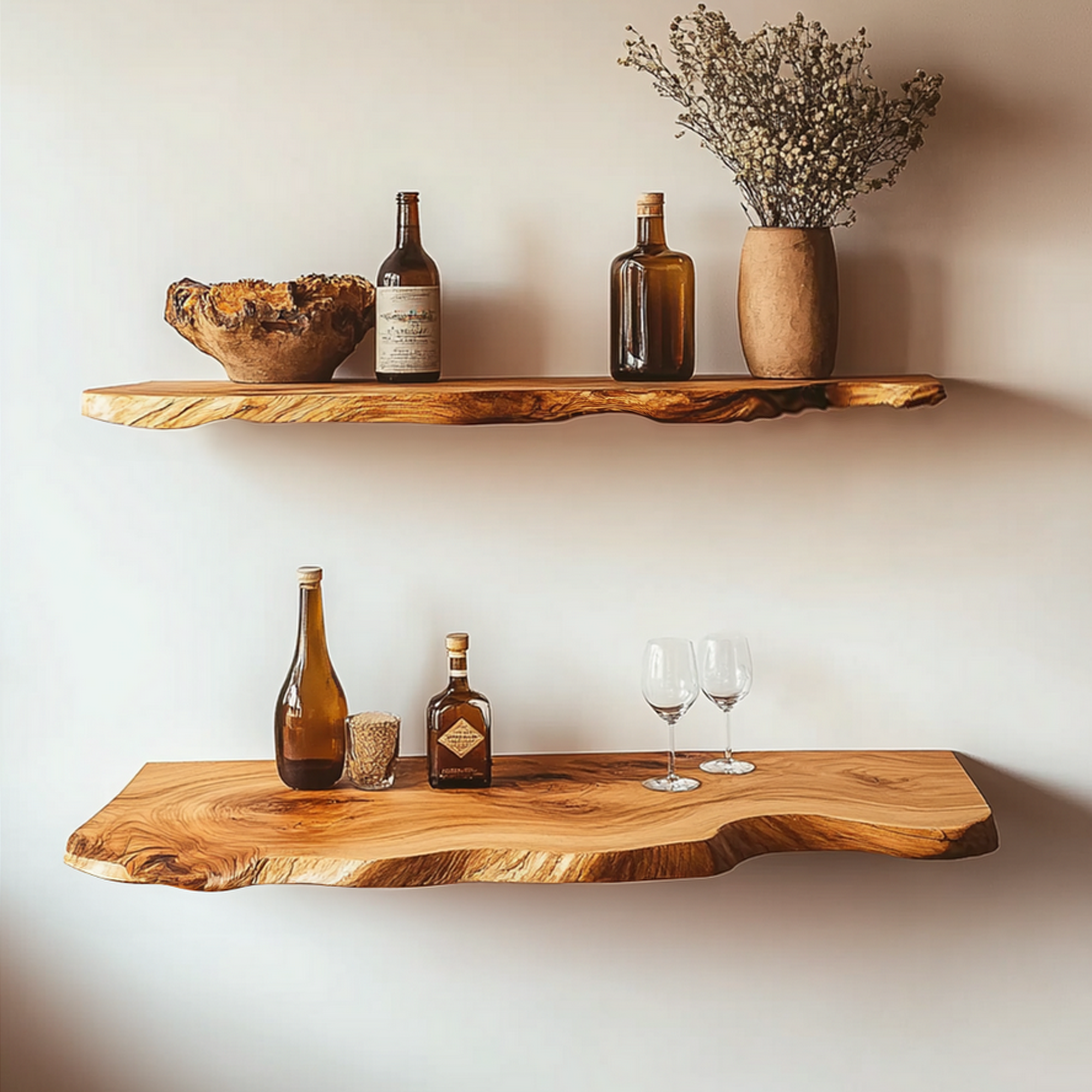 Custom Floating Shelves Wall Shelves Rustic Decor Office Gift SINLFL057