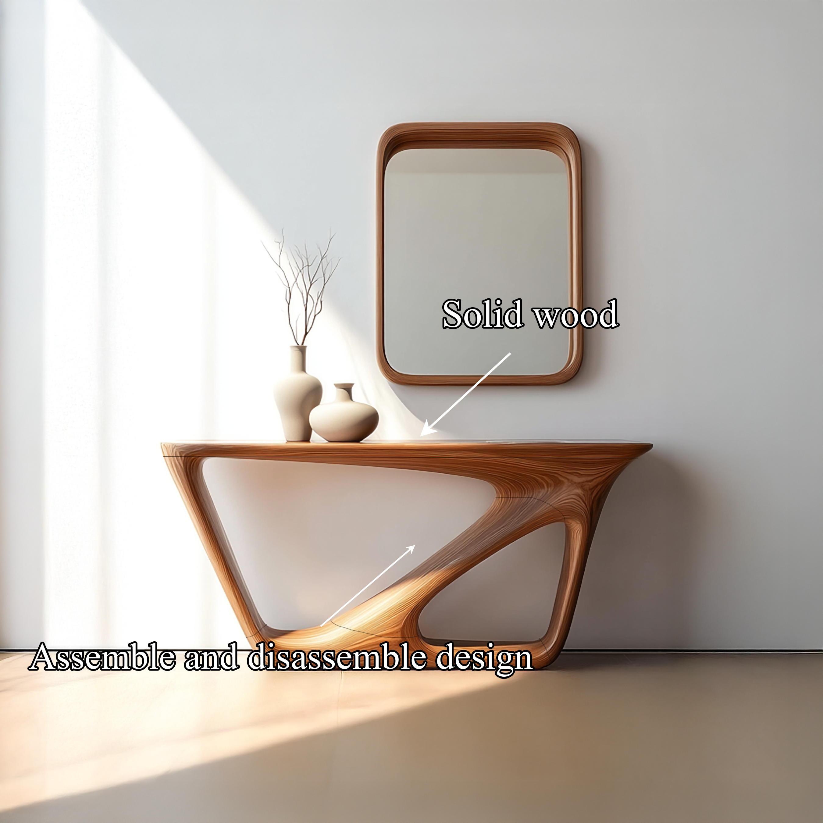 Mid Century Console Table Living Room Or Entryway SINLSACS145