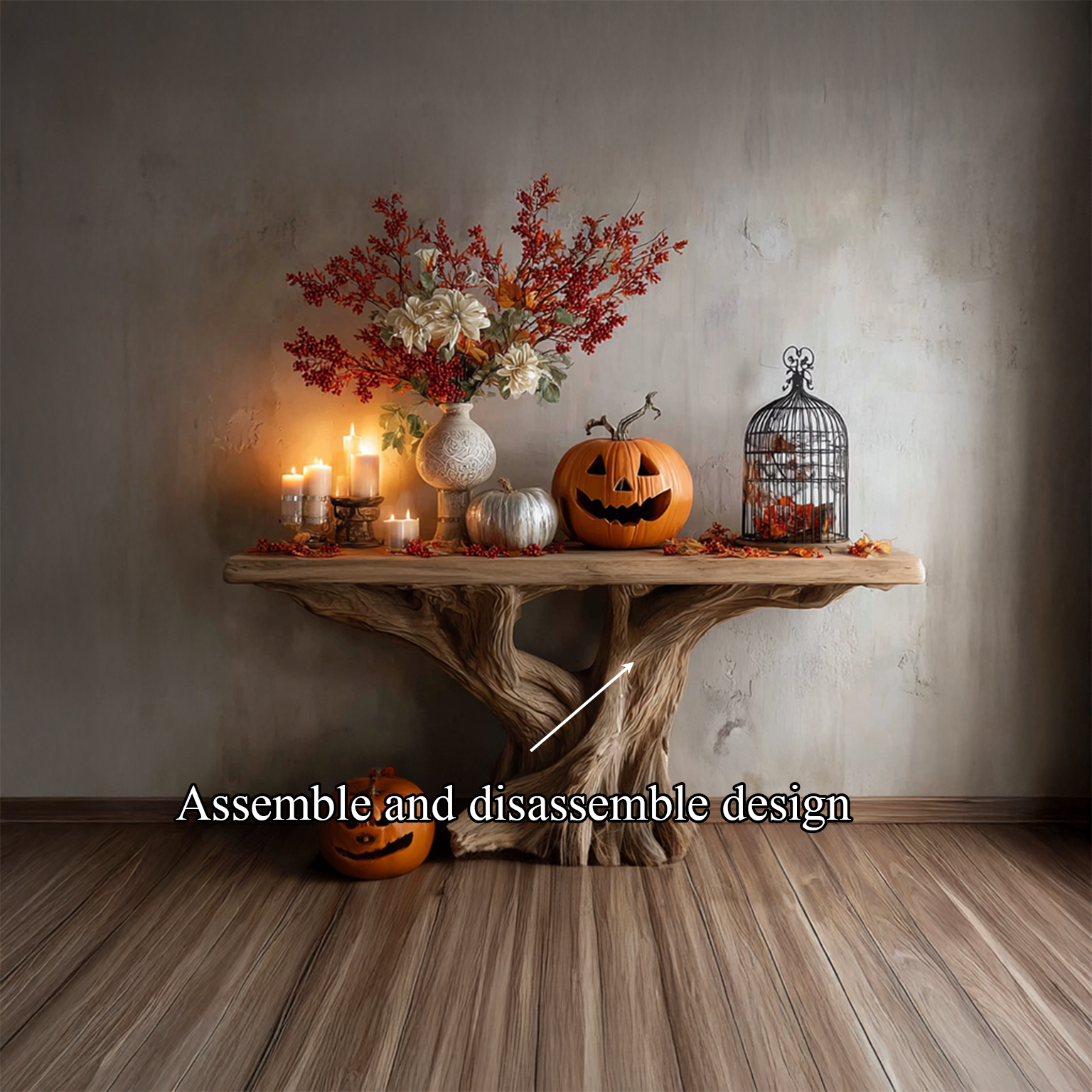 Rustic Natural Console Entryway Decor SINLSACS142