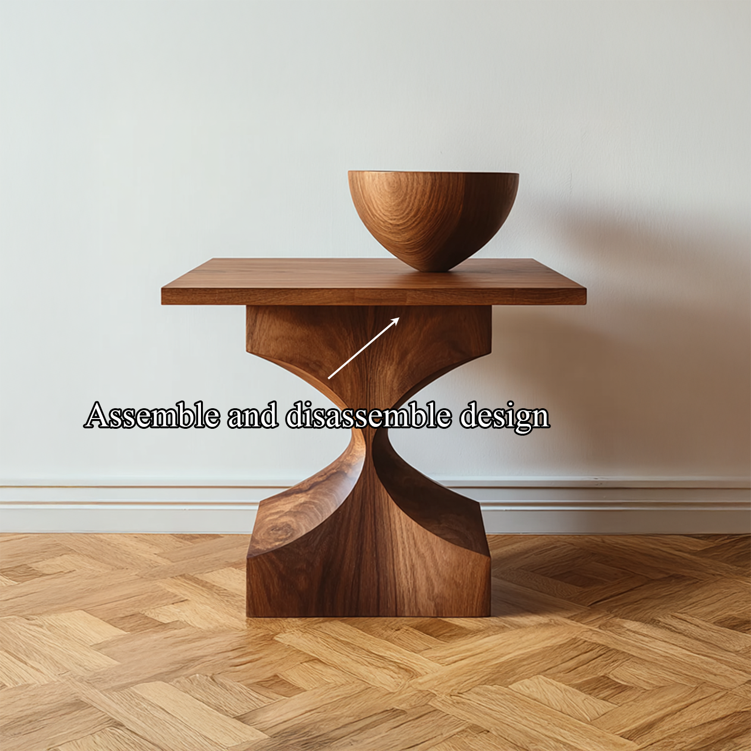 Mid Century End Table Living Room SINLSABT030