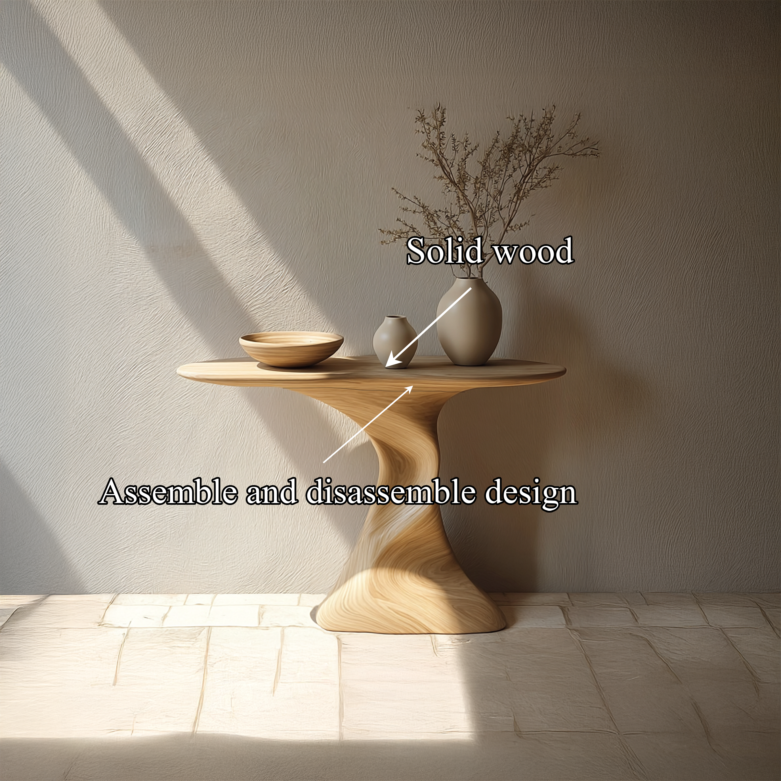 Mid Century Console Table For Living Room Decor SINLSACS151