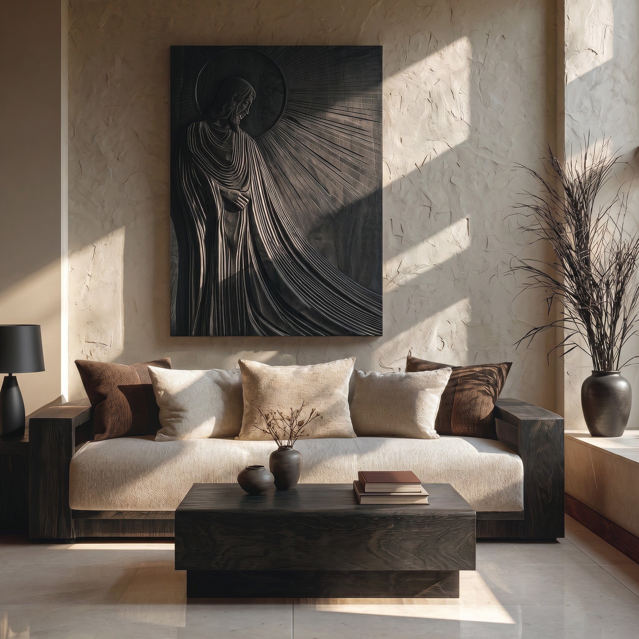 Contemporary Religious Wall Art For Living Room RTTHHNWA198