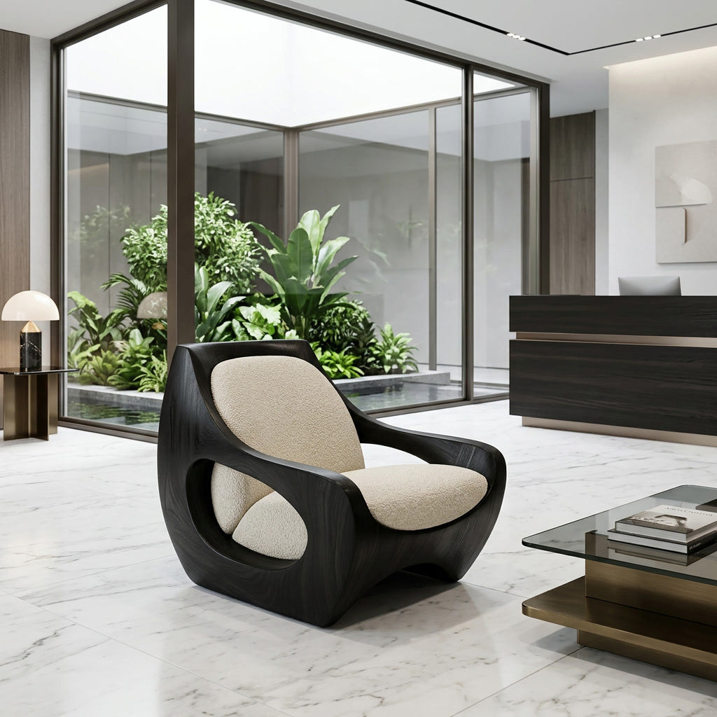 Sculptural Natural Wood Chair For Modern Home Decor RTTHHNCHR151