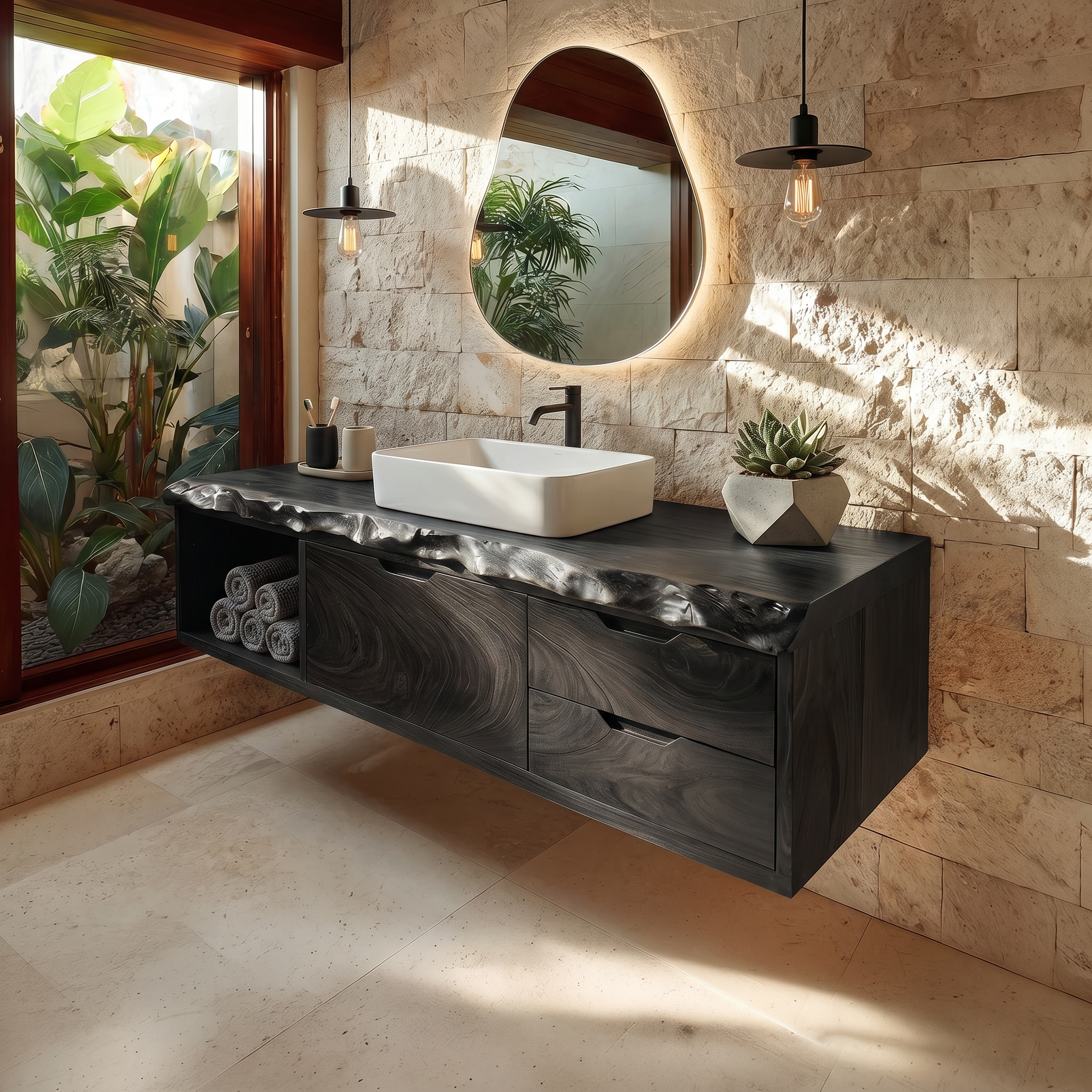 Luxury Floating Bathroom Vanity Primary Bathroom SILDTTRBRV188