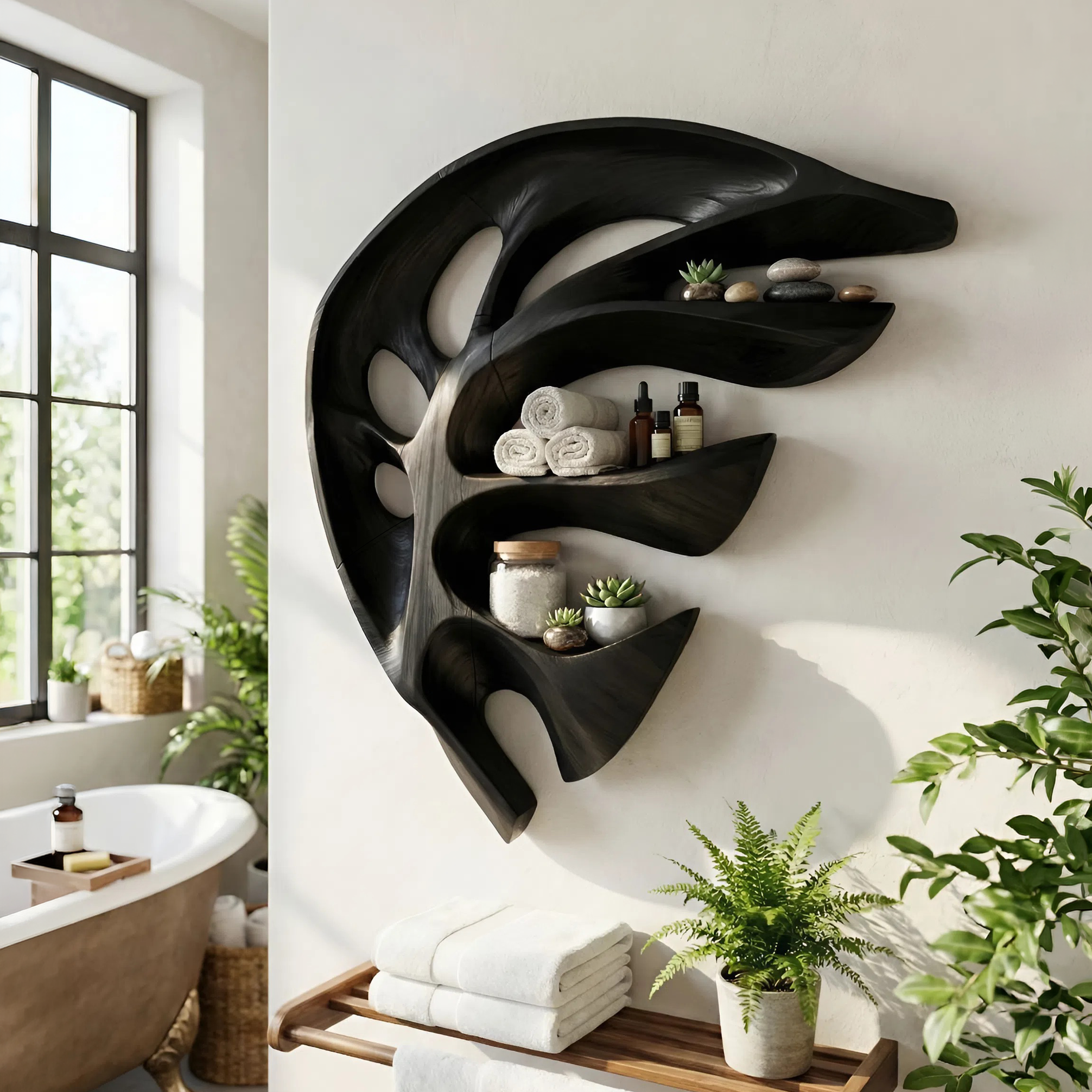 Modern Wall Mounted Shelf For Kitchen Storage SILDTTNWMS046