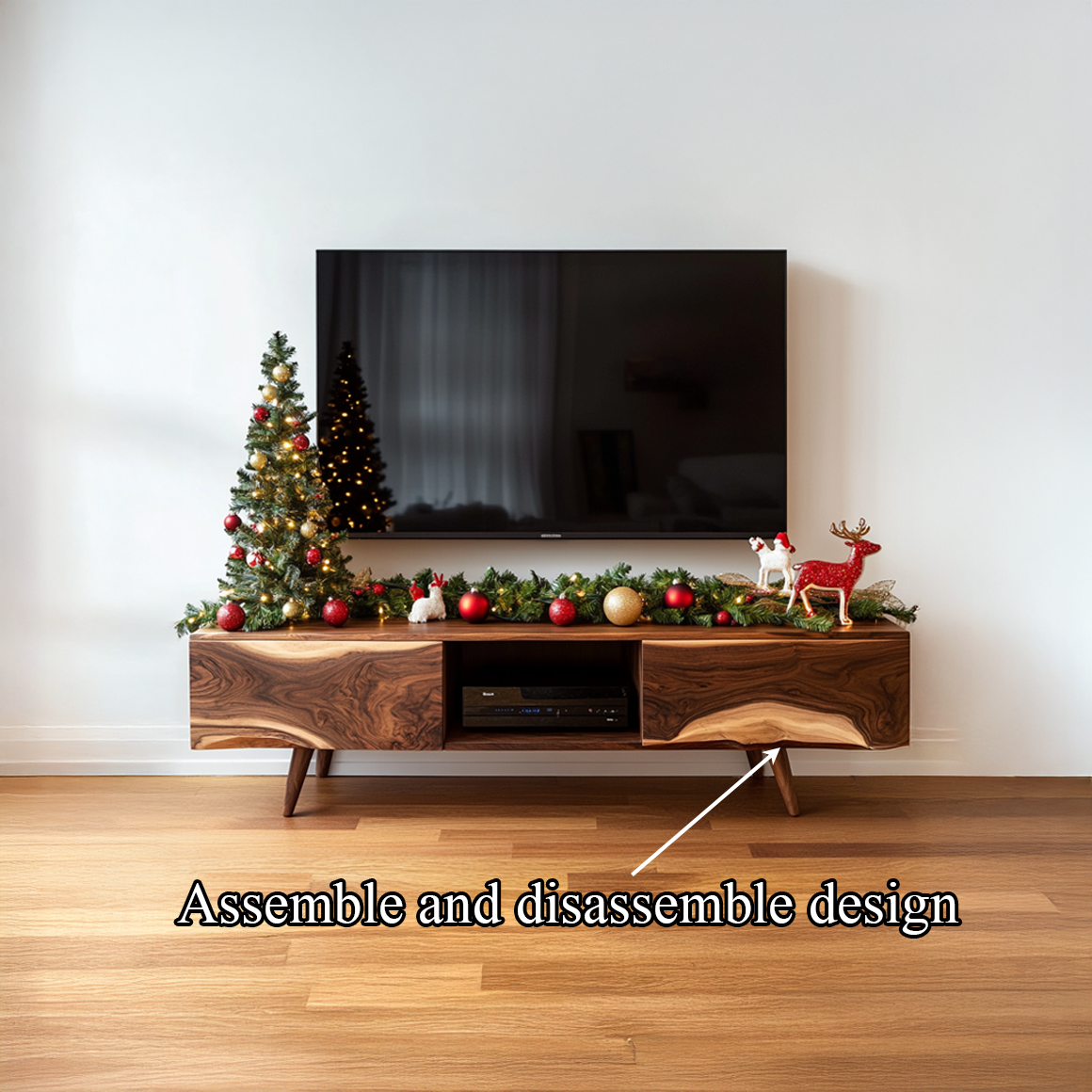 Mid Century TV Cabinet Christmas Living Space Furniture SINLSASC223