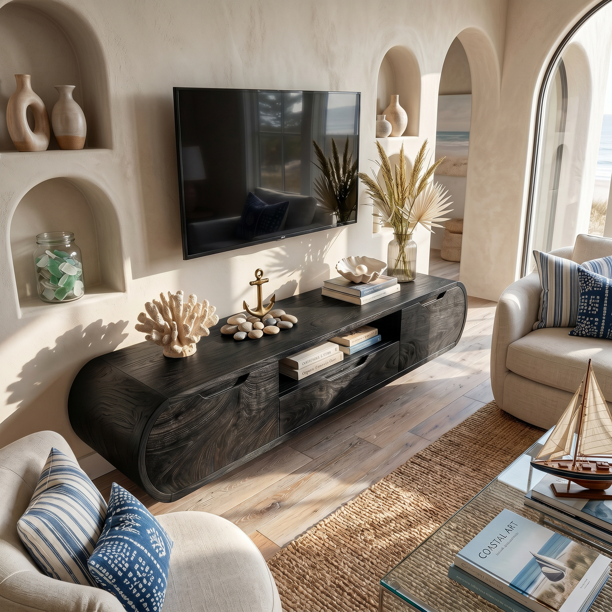 Contemporary Wooden Media Console For Urban Interior SILDTTRTVC082