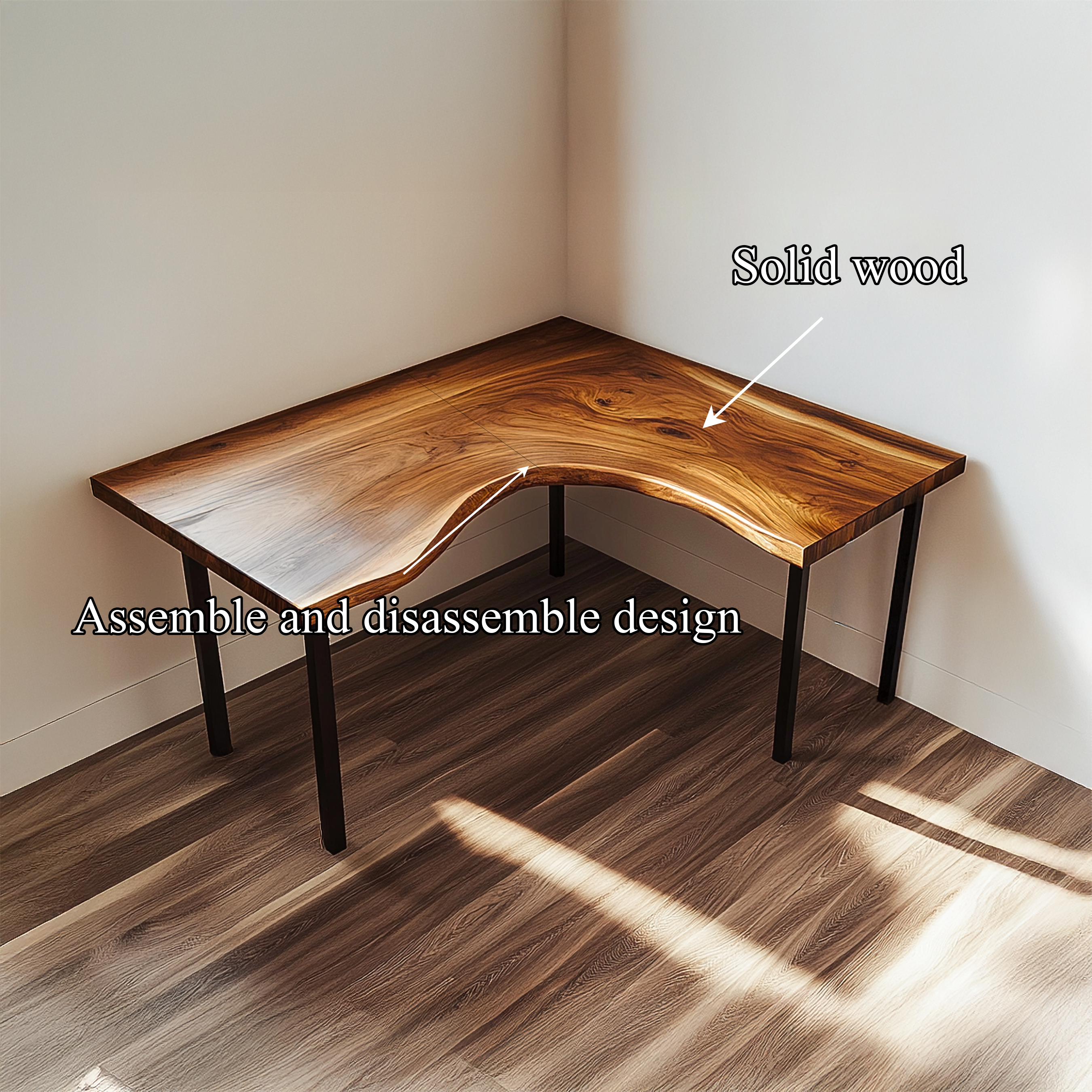 Rustic Minimal Corner Work Desk Work Room And Reading Room SINLSADK080