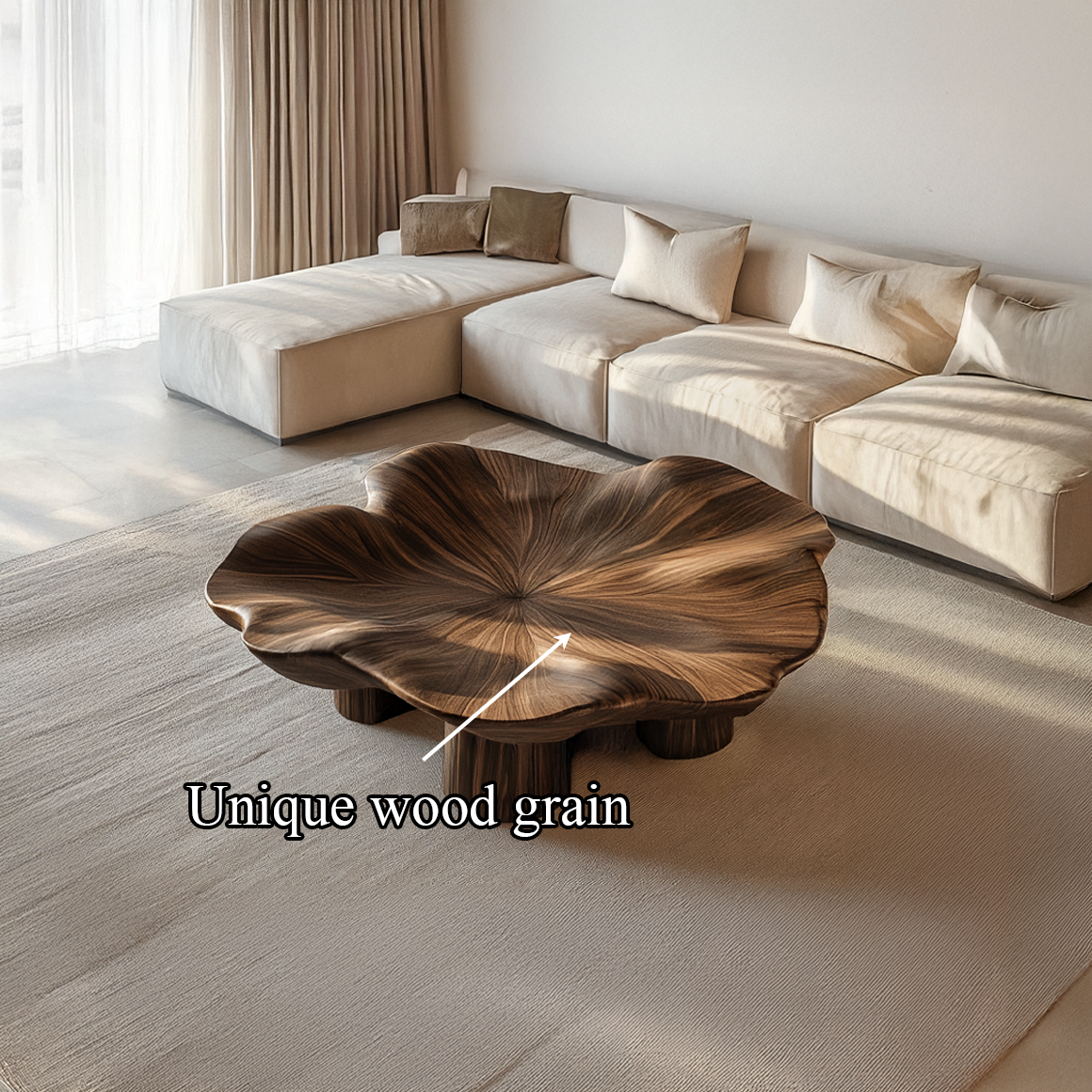 Organic Sculptural Flower Coffee Table Living Room Lounge Room SINLSACF191