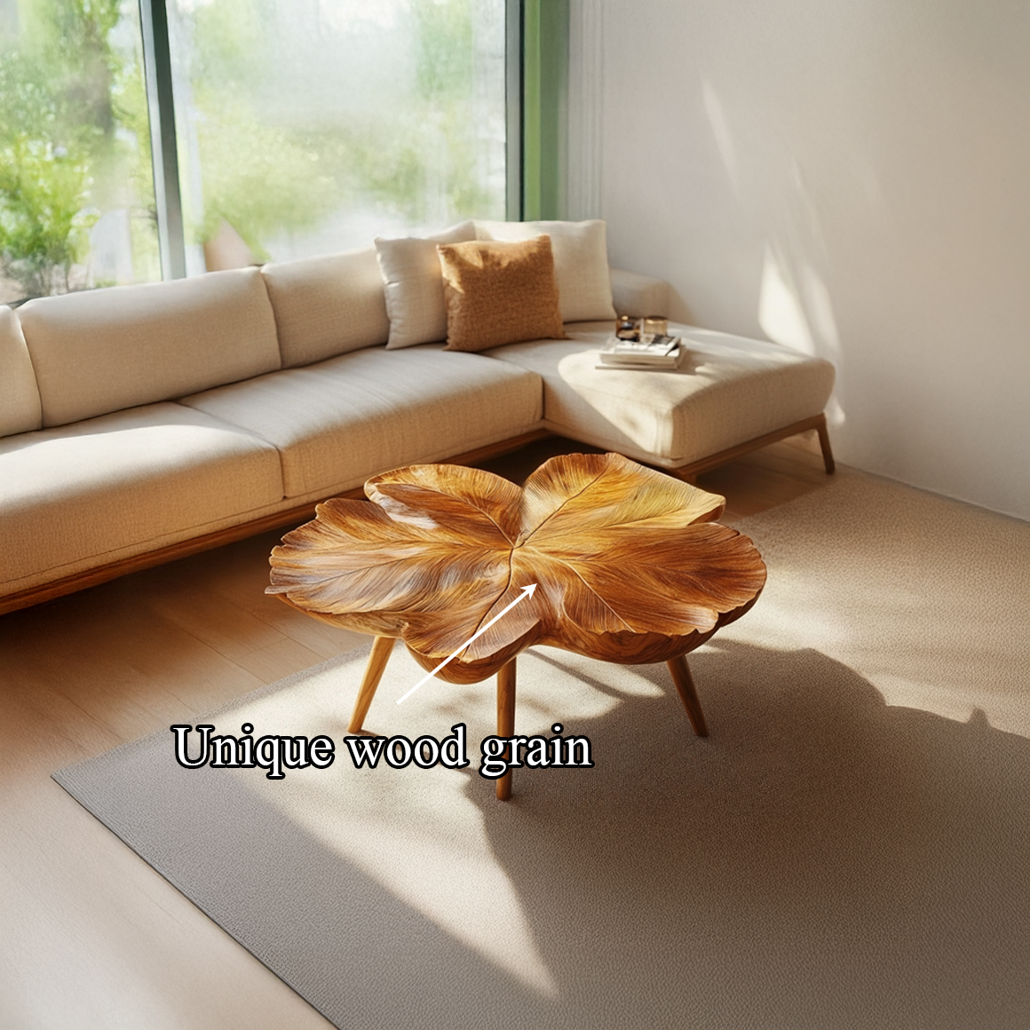 Rustic Sculptural Bloom Coffee Table Living Room Sitting Room SINLSACF194