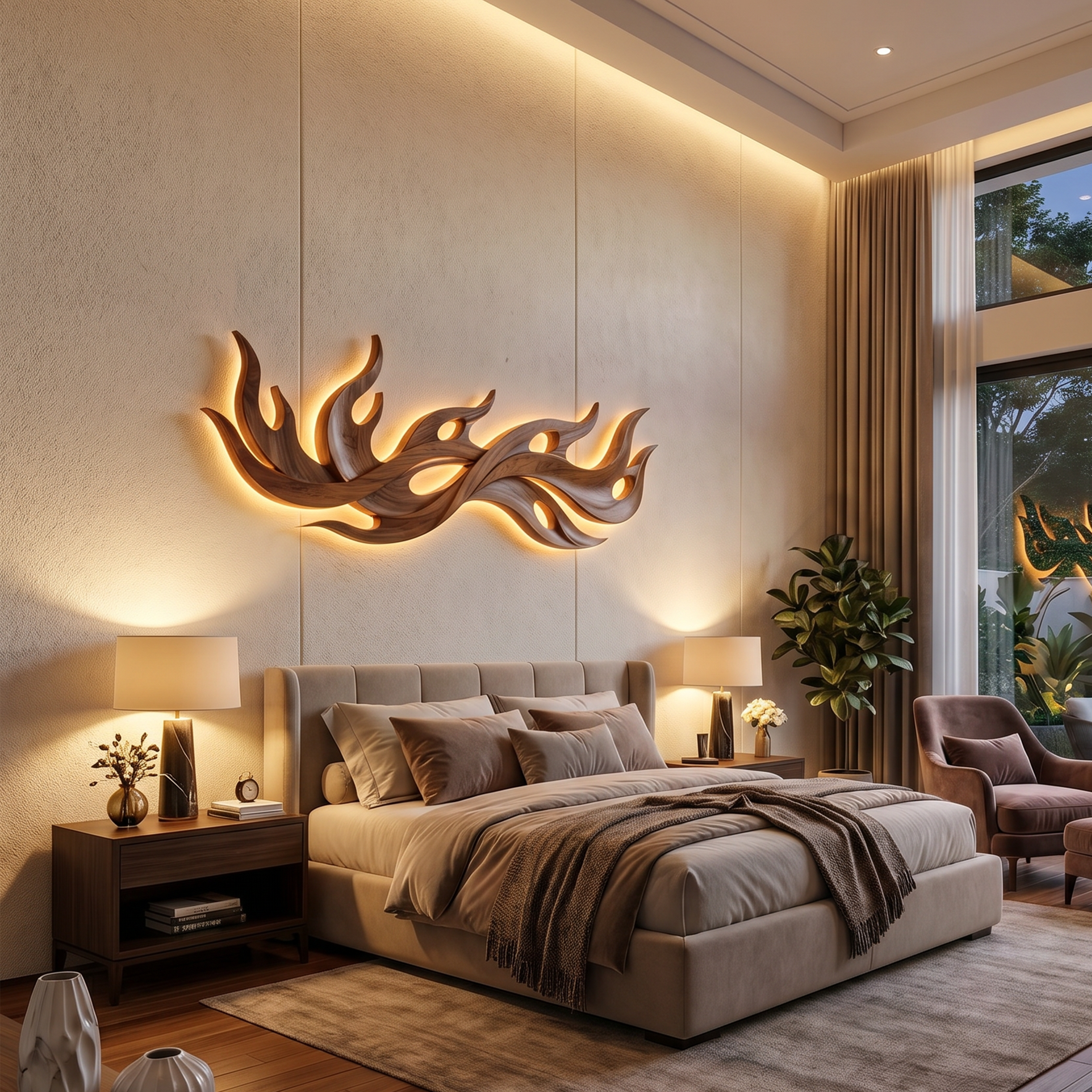 Scandinavian Statement Wall Decor For Penthouse Interior Space SILDTTNWA103