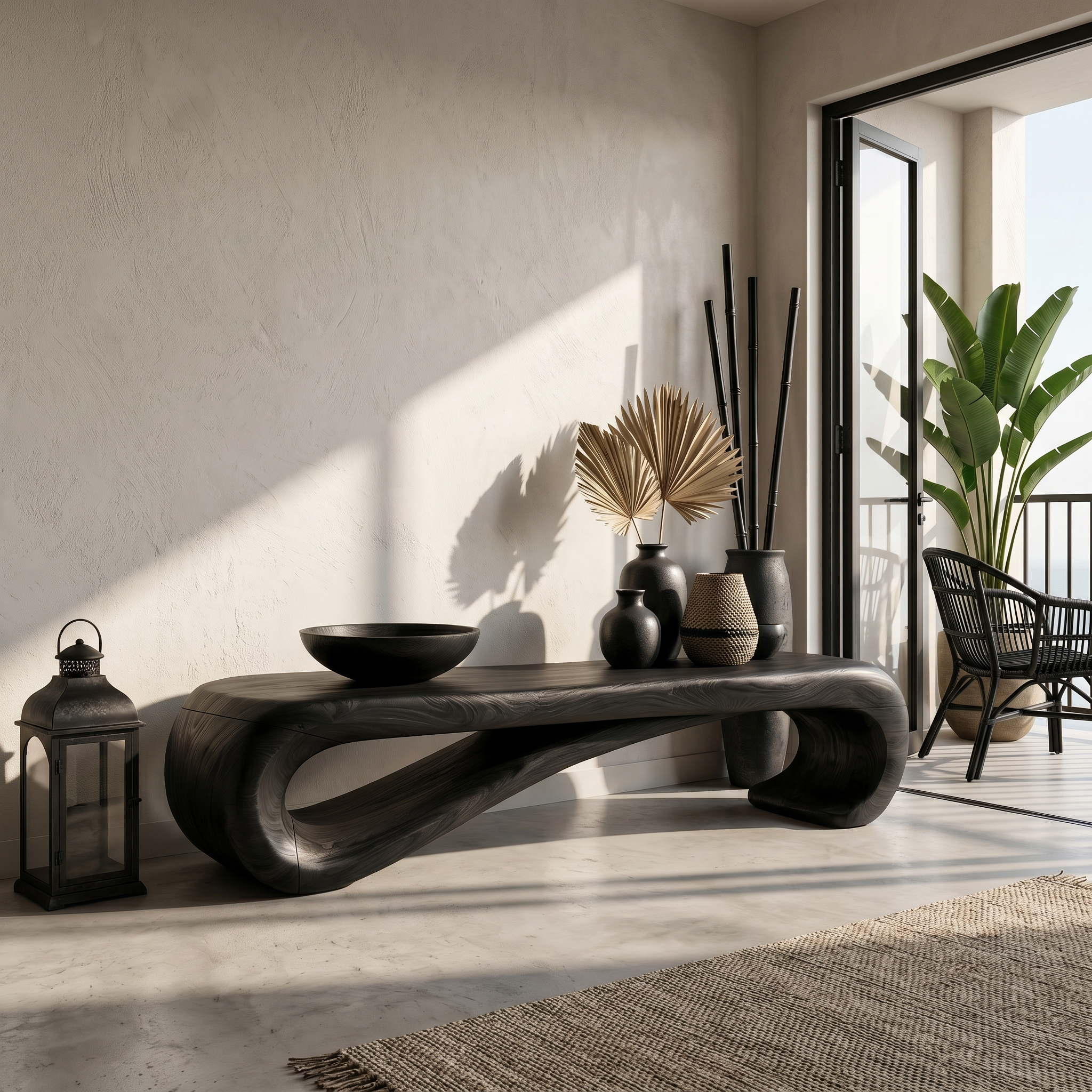 Rustic Wooden Bench Mountain Retreat SILDTTRBEN068