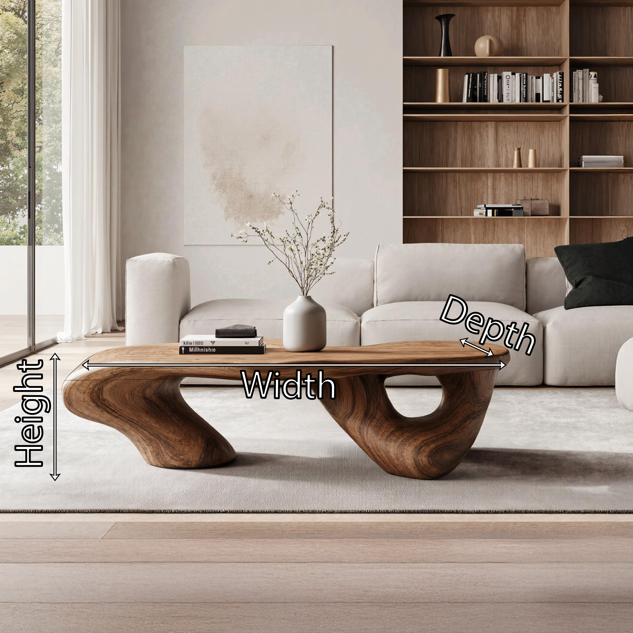 Handcrafted Low Table For Functional Room Setup SILDTTRCF015