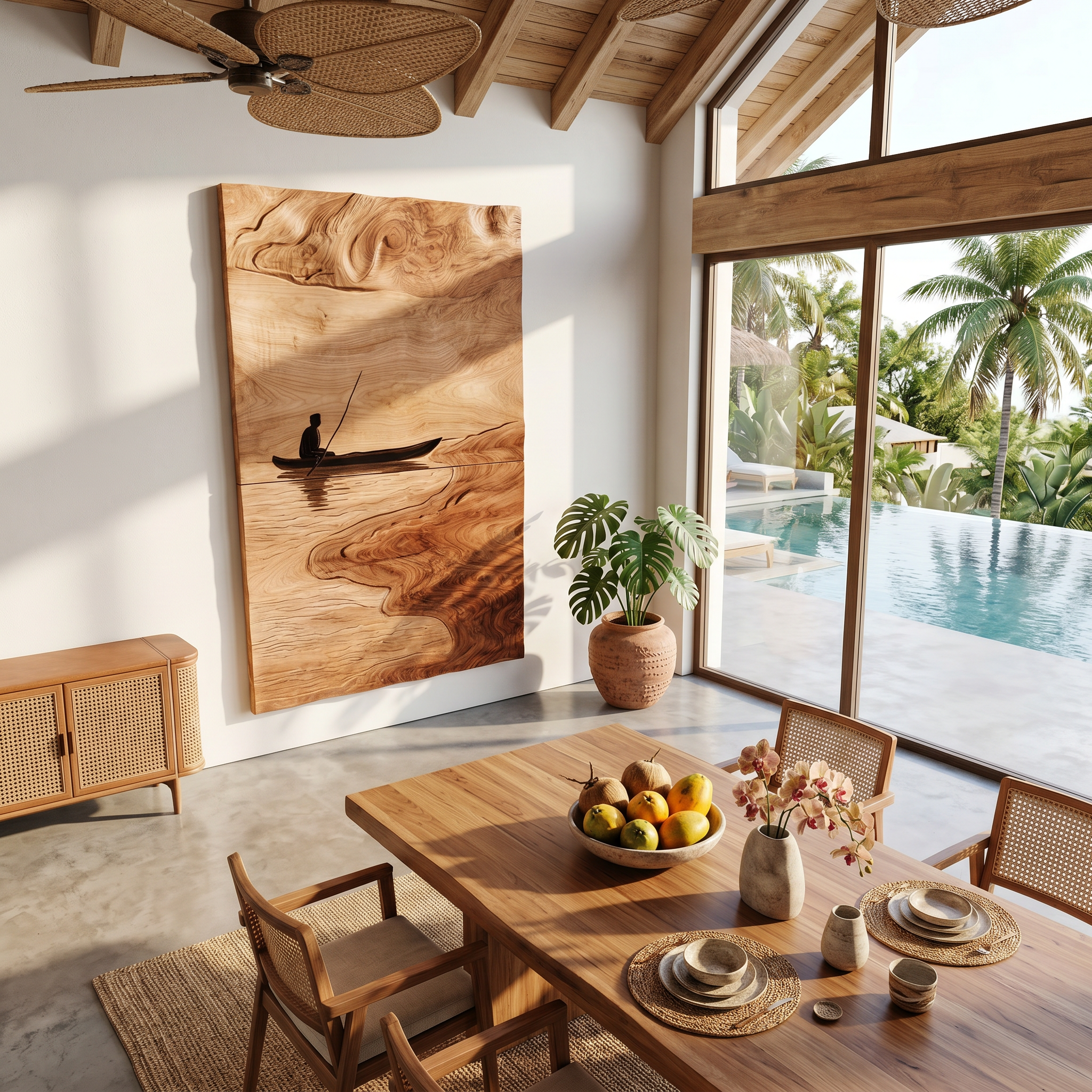 Contemporary Lake Wood Wall Art For Modern Rustic Living Room Decor SILDTTRWA095