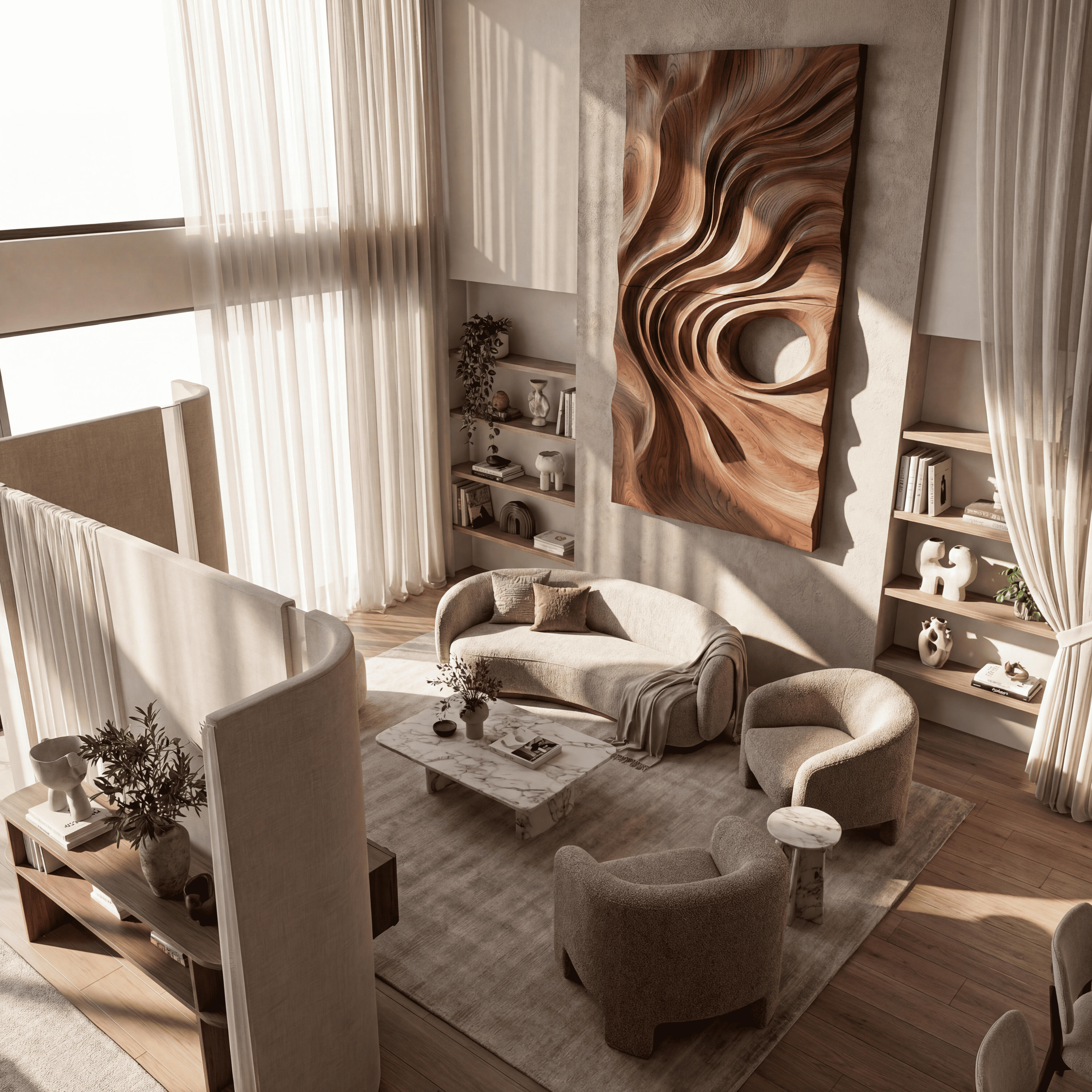 Minimalist Artistic Wall Art Panel For Living Room SILDTTNWA094