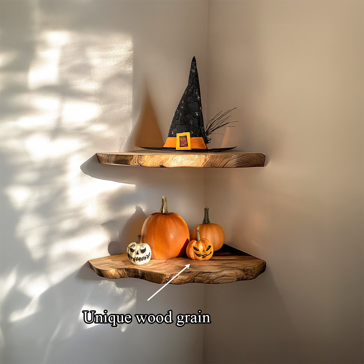 Rustic Halloween Corner Shelf Living Room SINLSAHW013