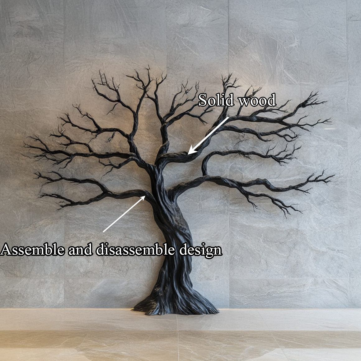 Rustic Tree Wall Art For Living Room And Interior Wall SINLSATBW005