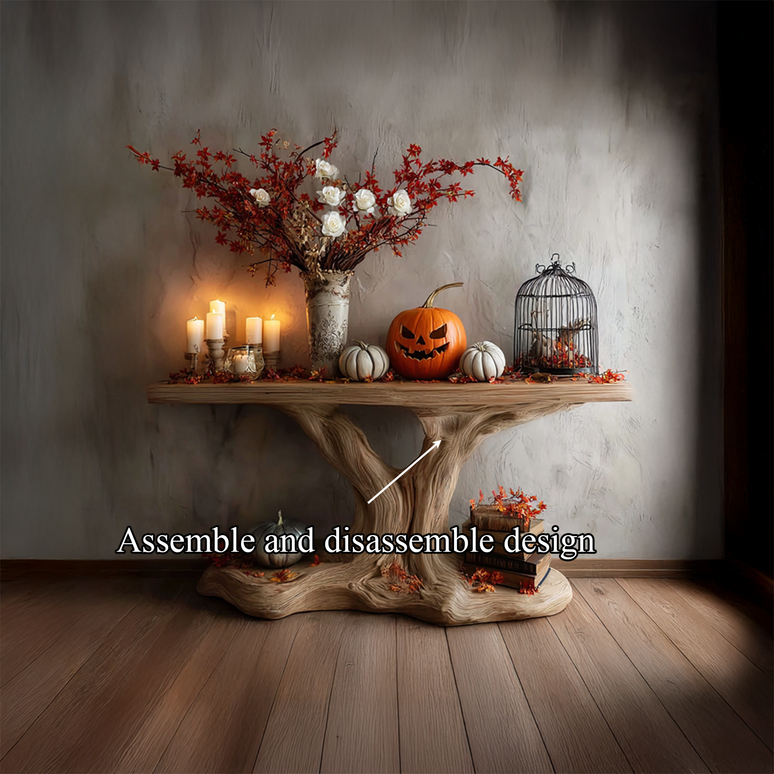 Rustic Tree Console Living Room SINLSACS141