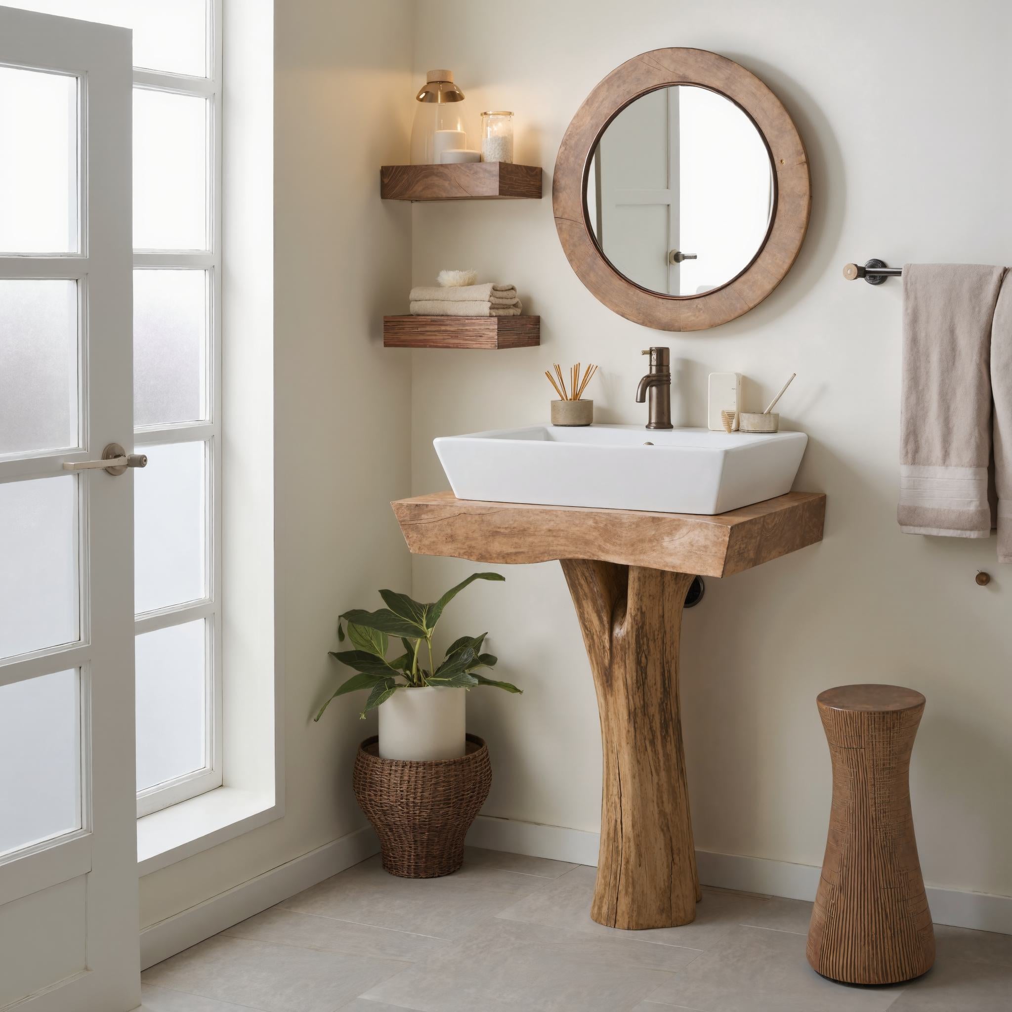 Handcrafted Bathroom Vanity Bathroom SILDTBRV010