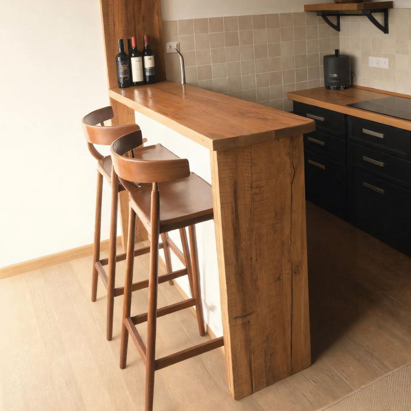 Rustic Kitchen Bar Counter For Farmhouse Or Industrial Style Homes SITHHNBTA008