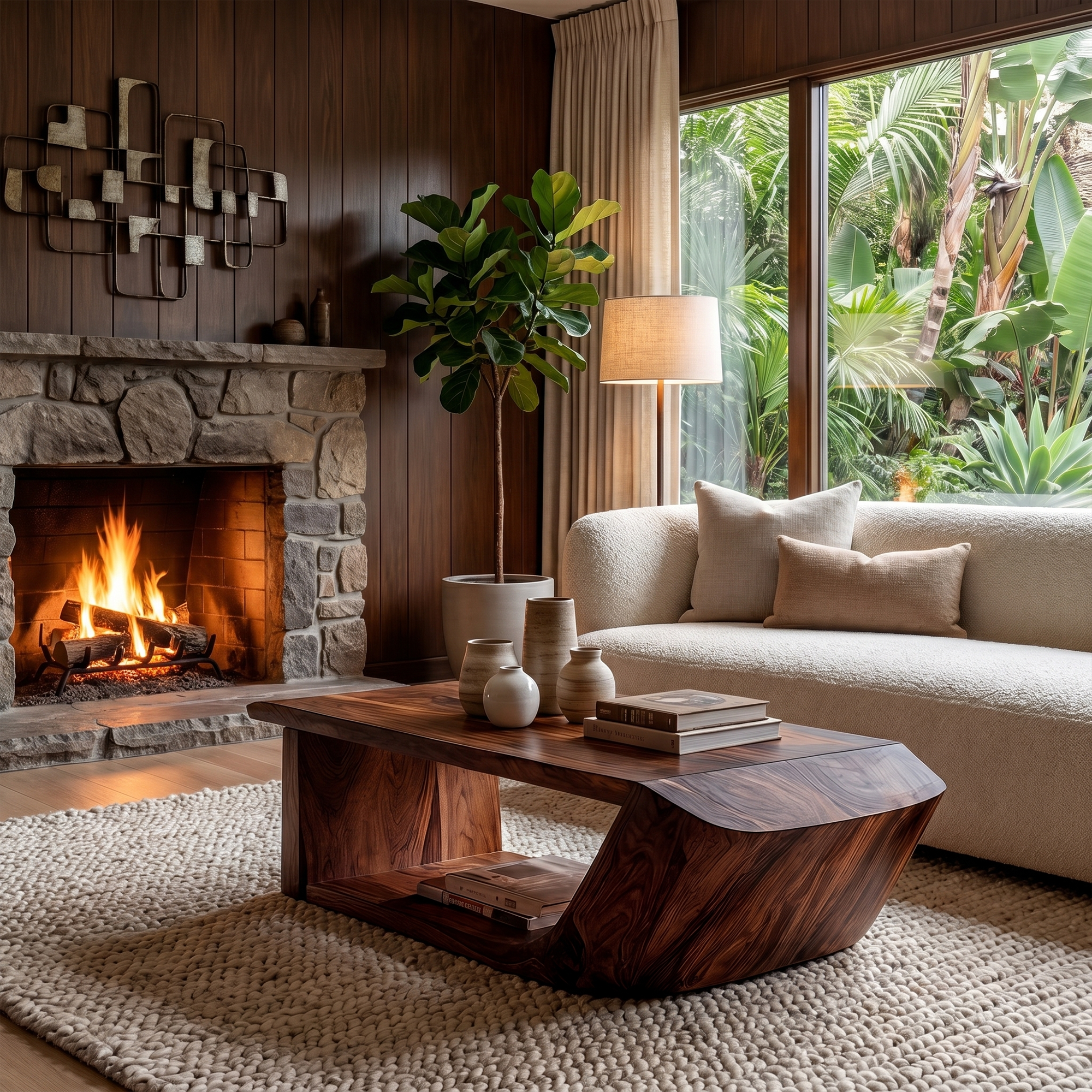 Rustic Wooden Coffee Table For Living Room And Lounge SINLKICF363