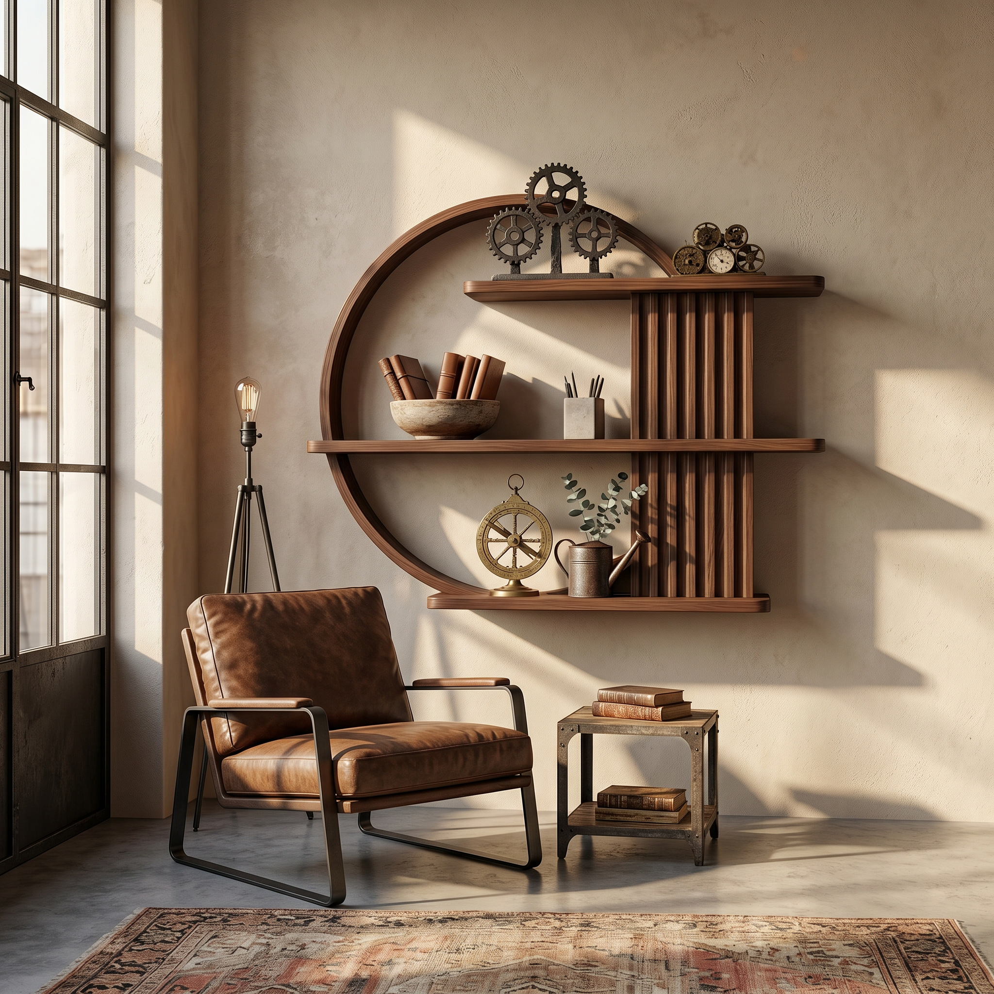 Japandi Minimal Display Shelf Living Room And Reading Room SINLSAFL232