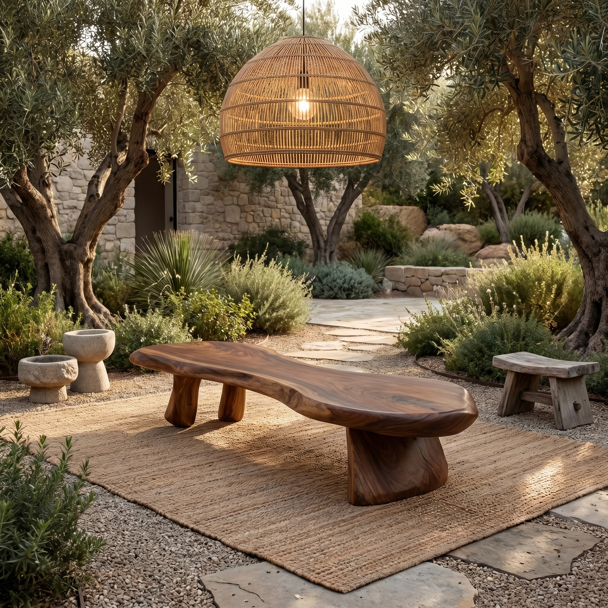 Rustic Bench Natural Tree Slab Design For Entryway SINLHARS127