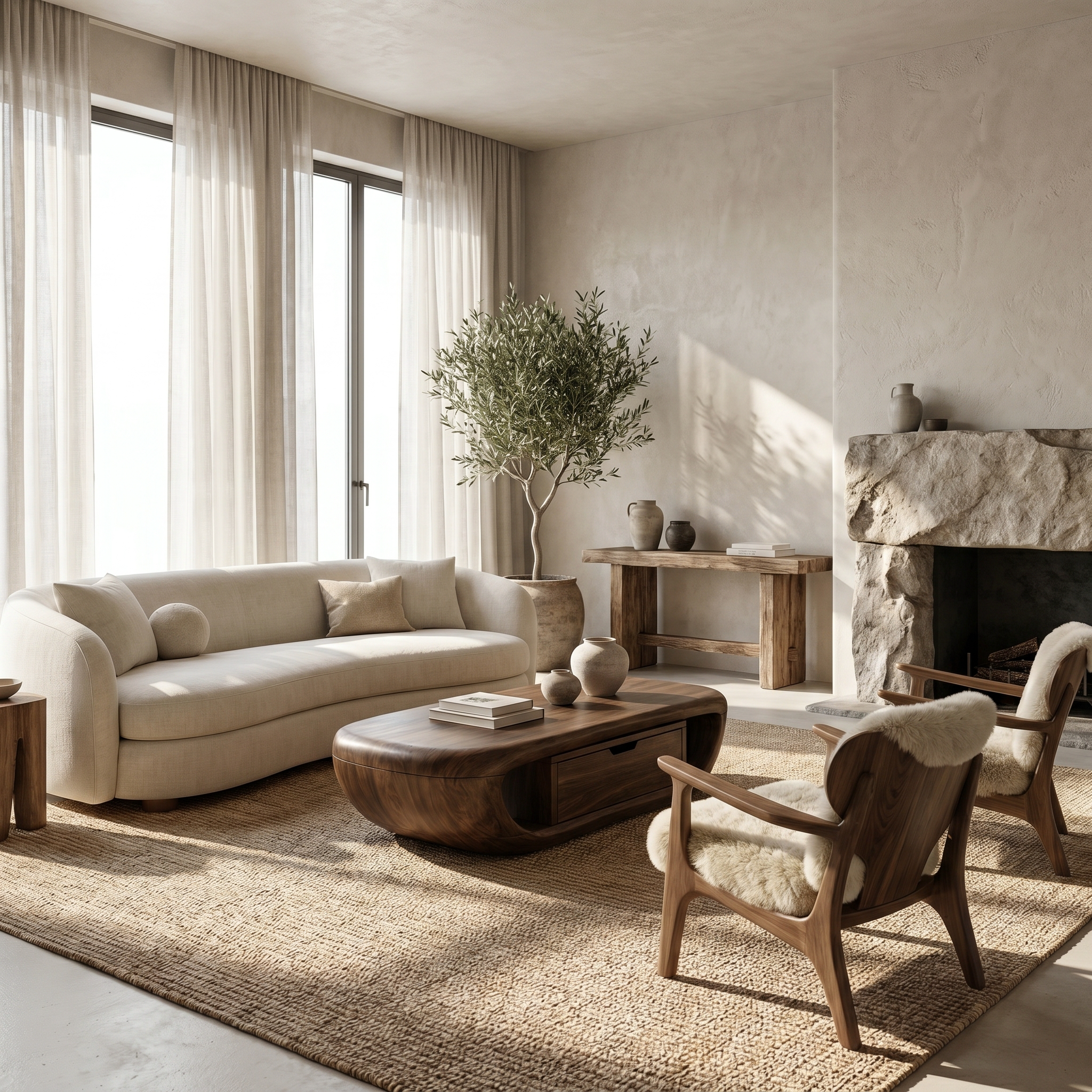 Modern Coffee Table With Built In Storage Shelf For Living Room SINLHACF369