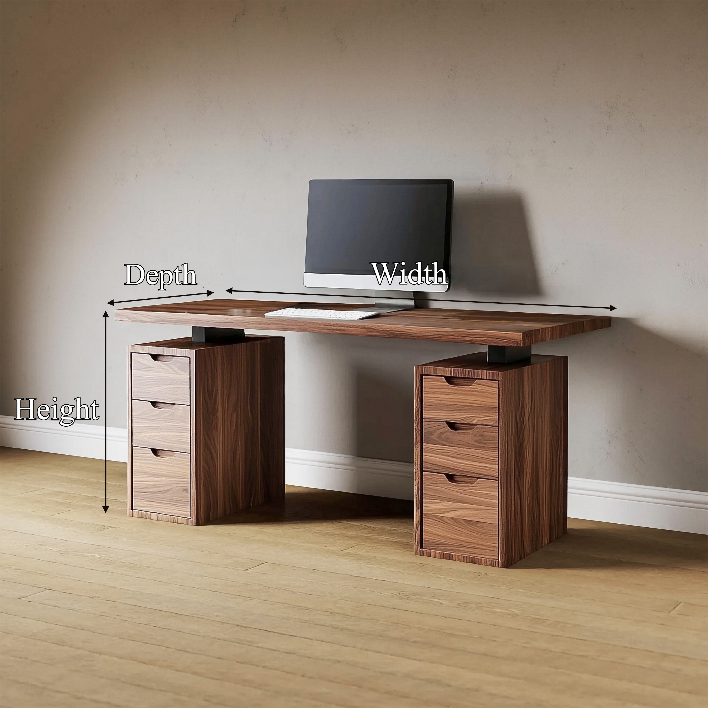Modern Minimal Work Desk Home Office And Studio SINLSADK081