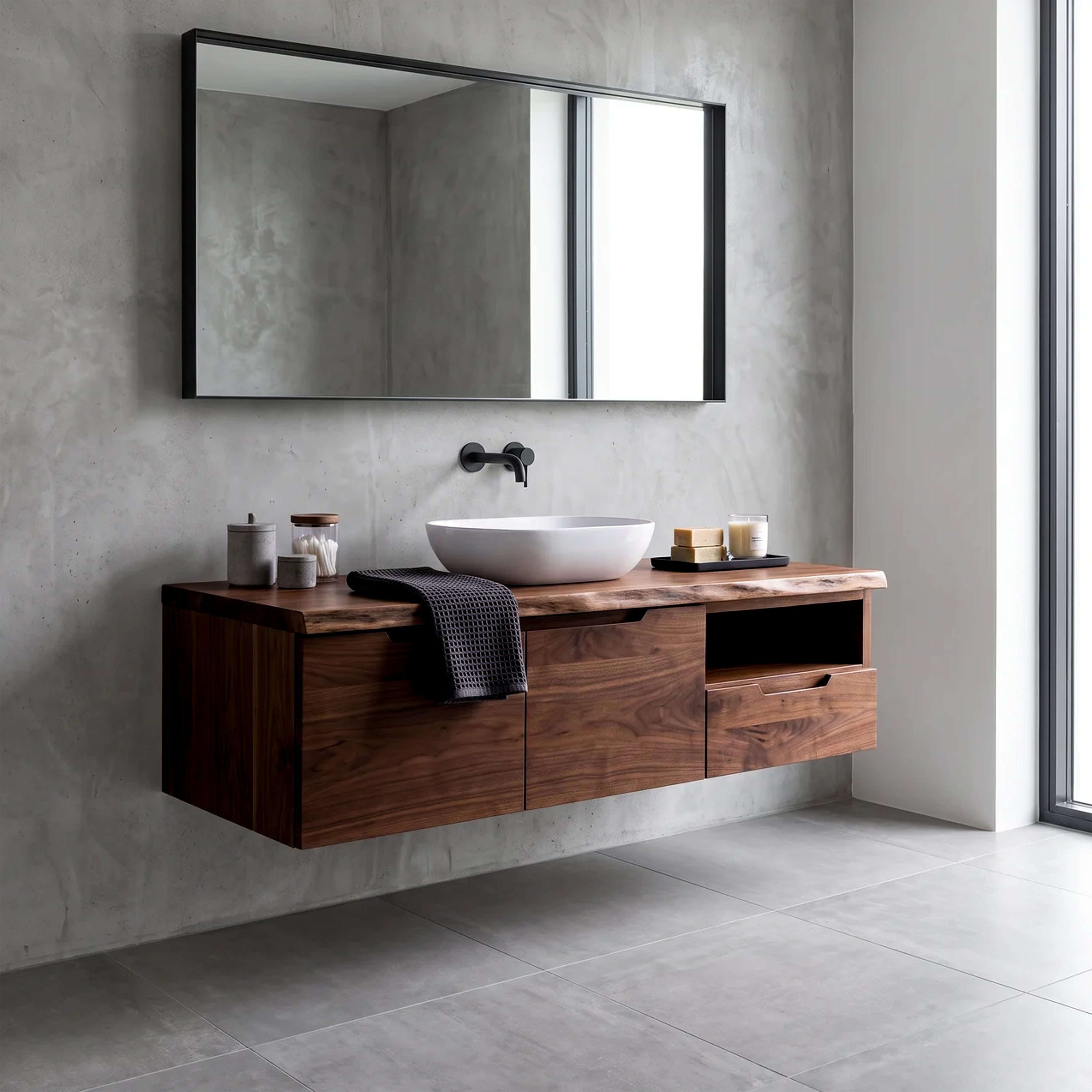 Luxury Wood Bathroom Vanity Coastal Beach House SILDTTRBRV201