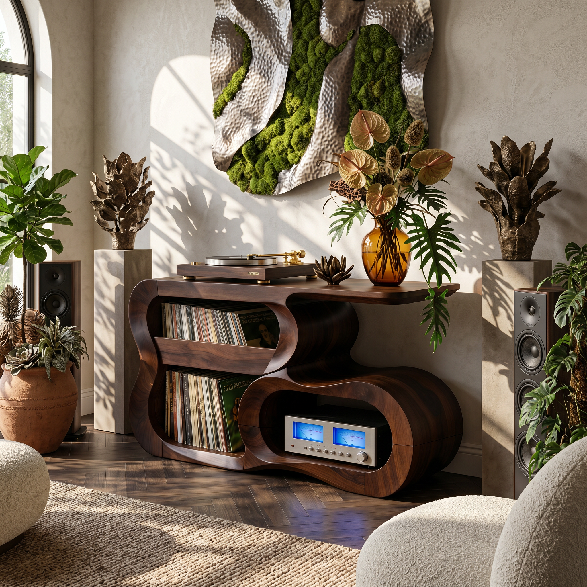 Contemporary Vinyl Record Cabinet For Studio Interior Space SILDTTNRPT036