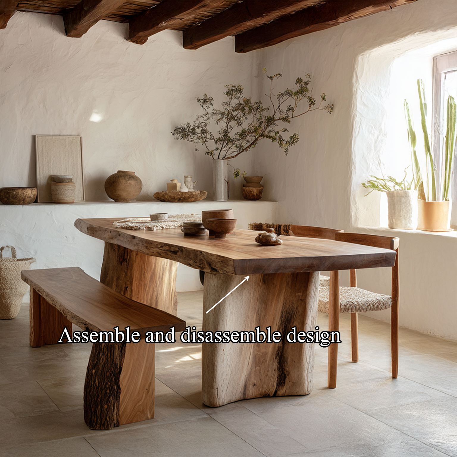 Custom Dining Table Walnut Wood Farmhouse Gift SINLSADT024