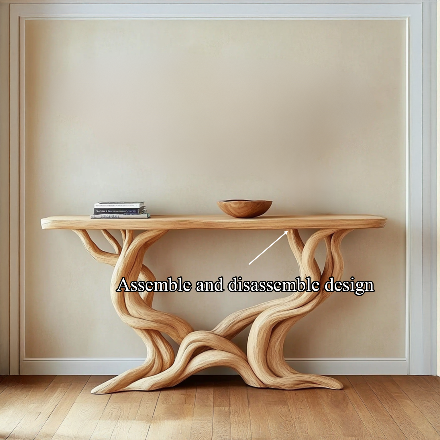 Farmhouse Console Table Solid Wood Handmade Gift SINLSACS092
