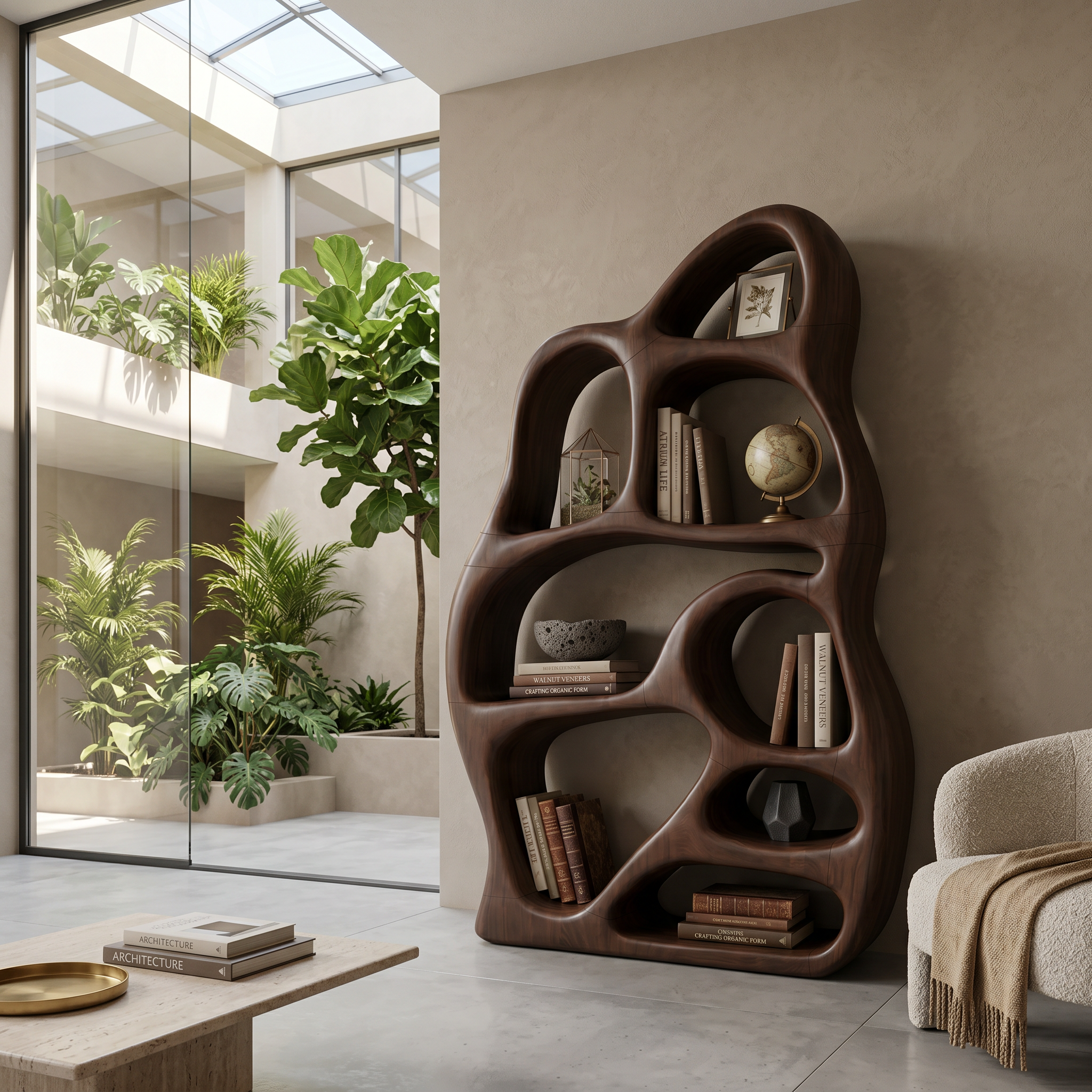 Minimalist Display Bookcase For Contemporary Lounge Area SILDTTNBS038