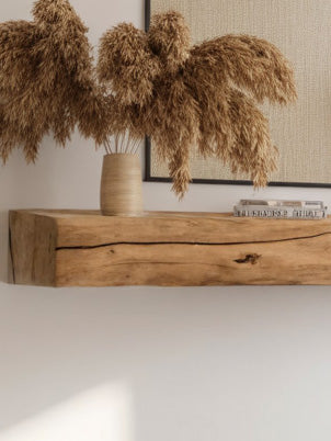 Rustic Live Edge Mantel For Living Room SITHHNFS012