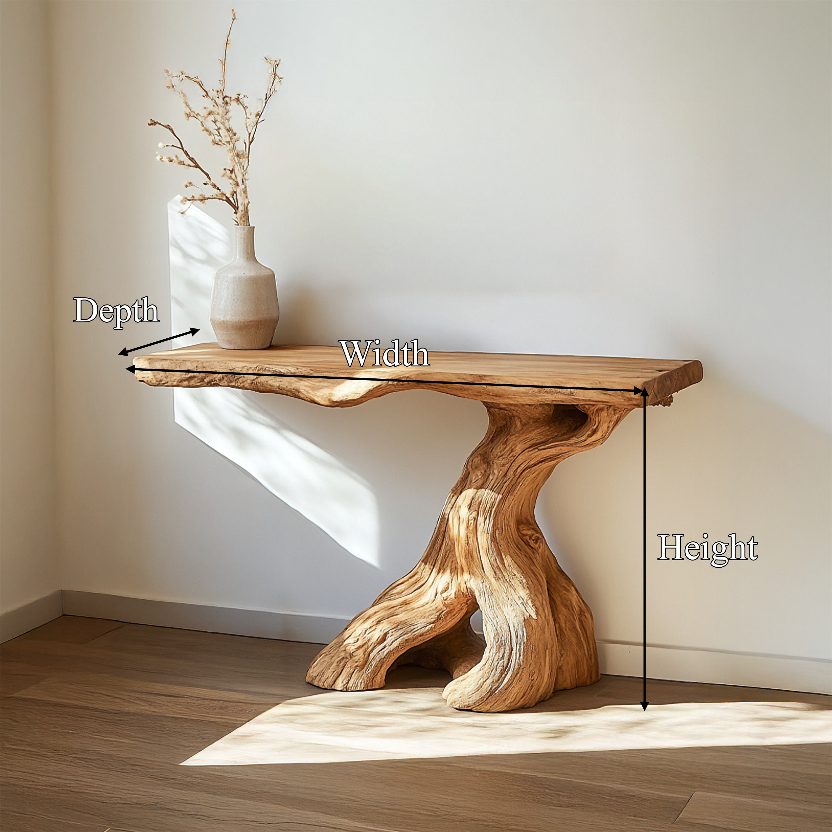 Rustic Solid Wood Console Table Entryway SINLSACS436