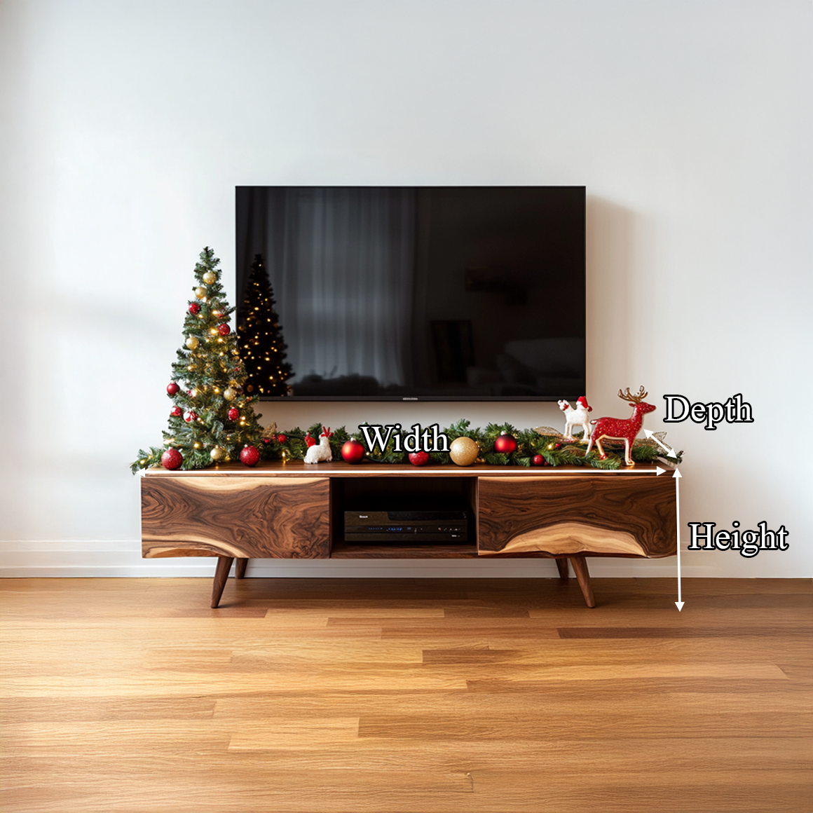 Mid Century TV Cabinet Christmas Living Space Furniture SINLSASC223