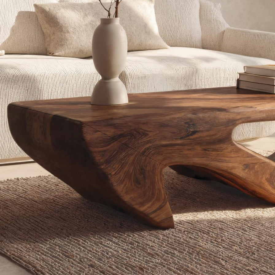 Modern Coffee Table Open Shelf Design For Living Room RTTHHNCF051