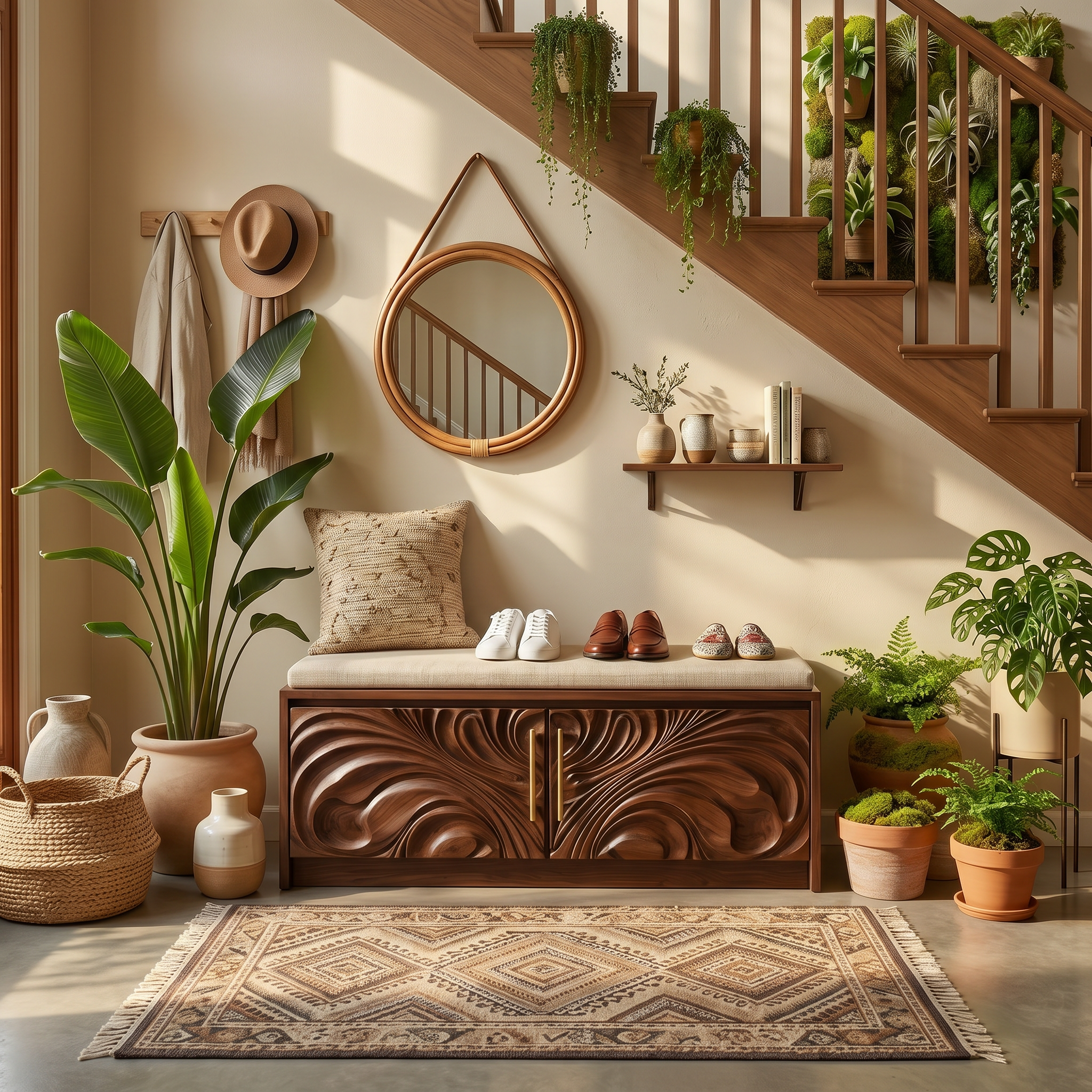 Minimalist Tall Shoe Rack For Mudroom Hallway Display Section SILDTTRSHB026