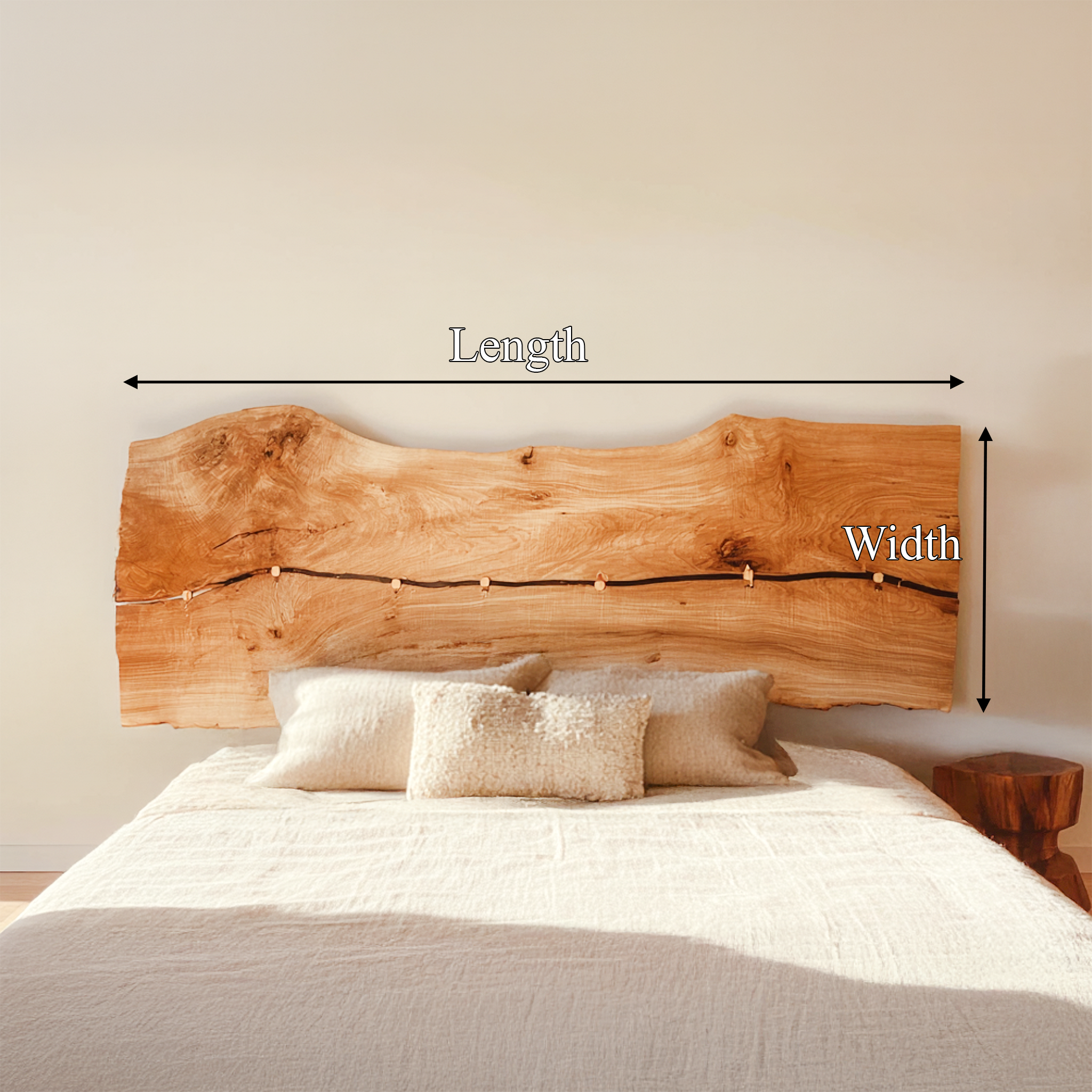 Rustic Wall Mounted Headboard For Bedroom And Home Space SINLSADH028