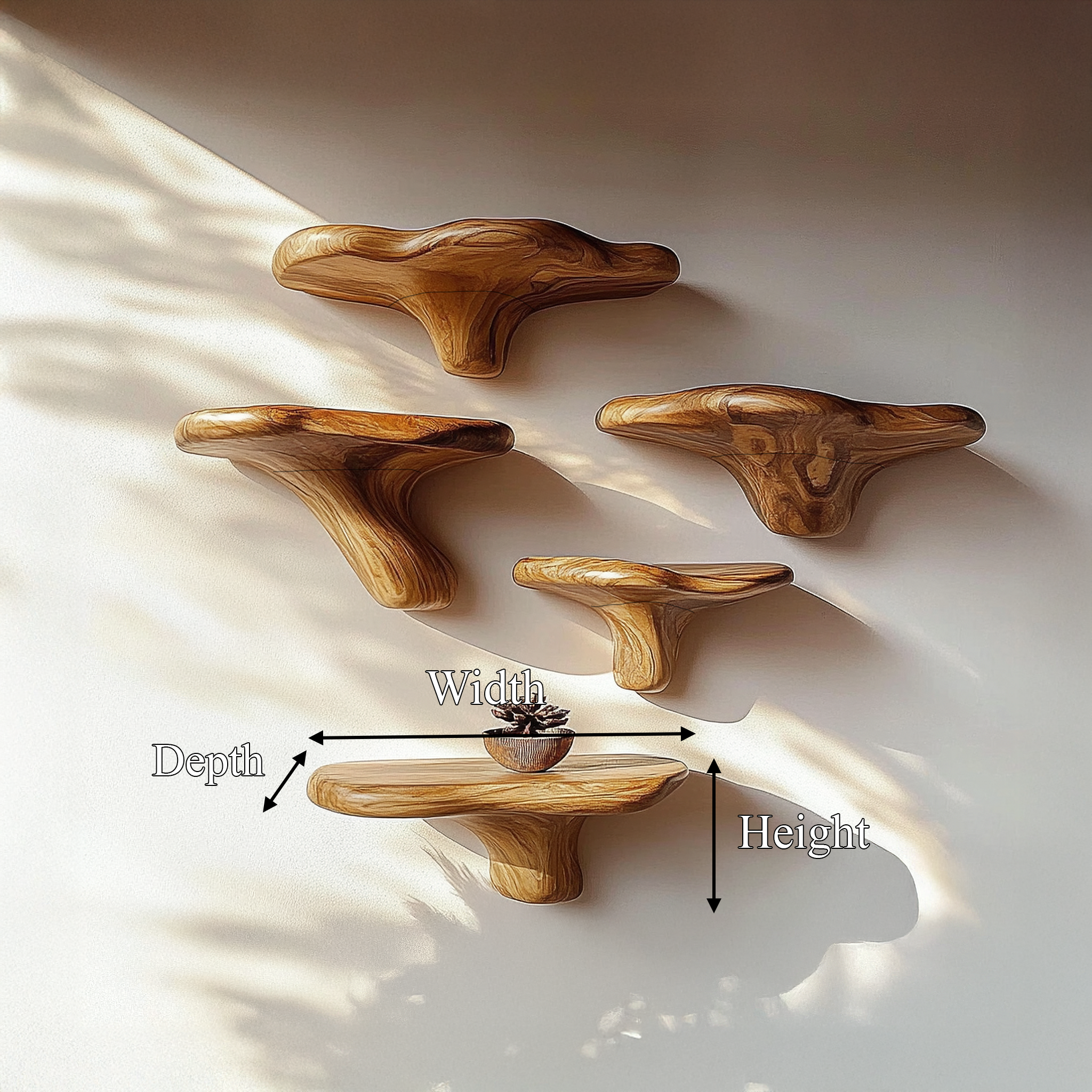 Modern Decorative Mushroom Shelf Living Room Or Kitchen SINLSAFL466