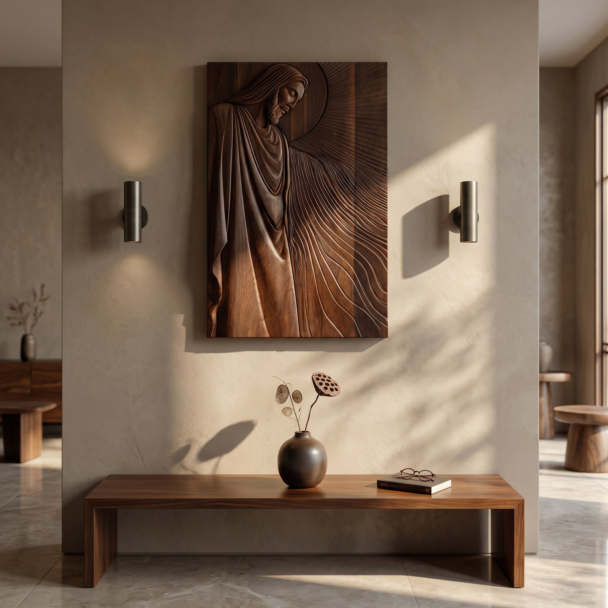 Organic Modern Sacred Wall Art For Living Room RTTHHNWA197