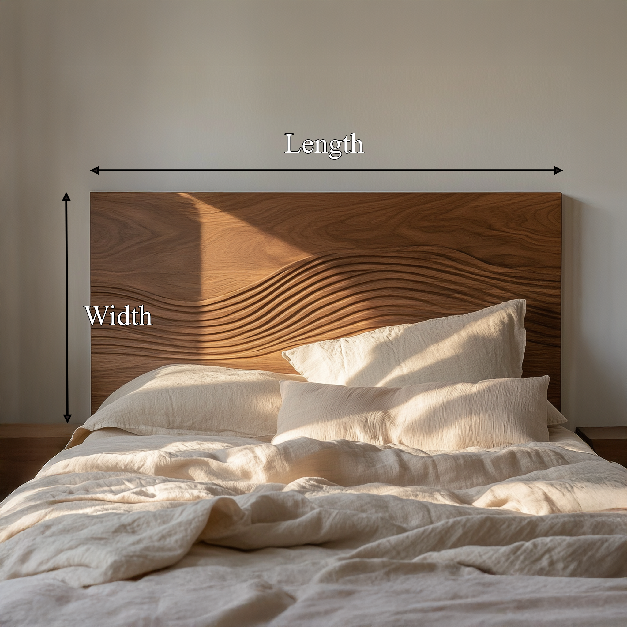 Rustic Sculptural Artistic Headboard For Bedroom Or Personal Space SINLSADH033