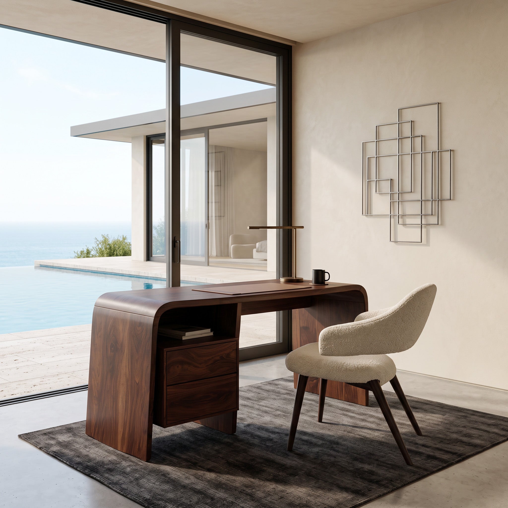 Modern Writing Desk With Drawers For Workspace RTTHHNDE102