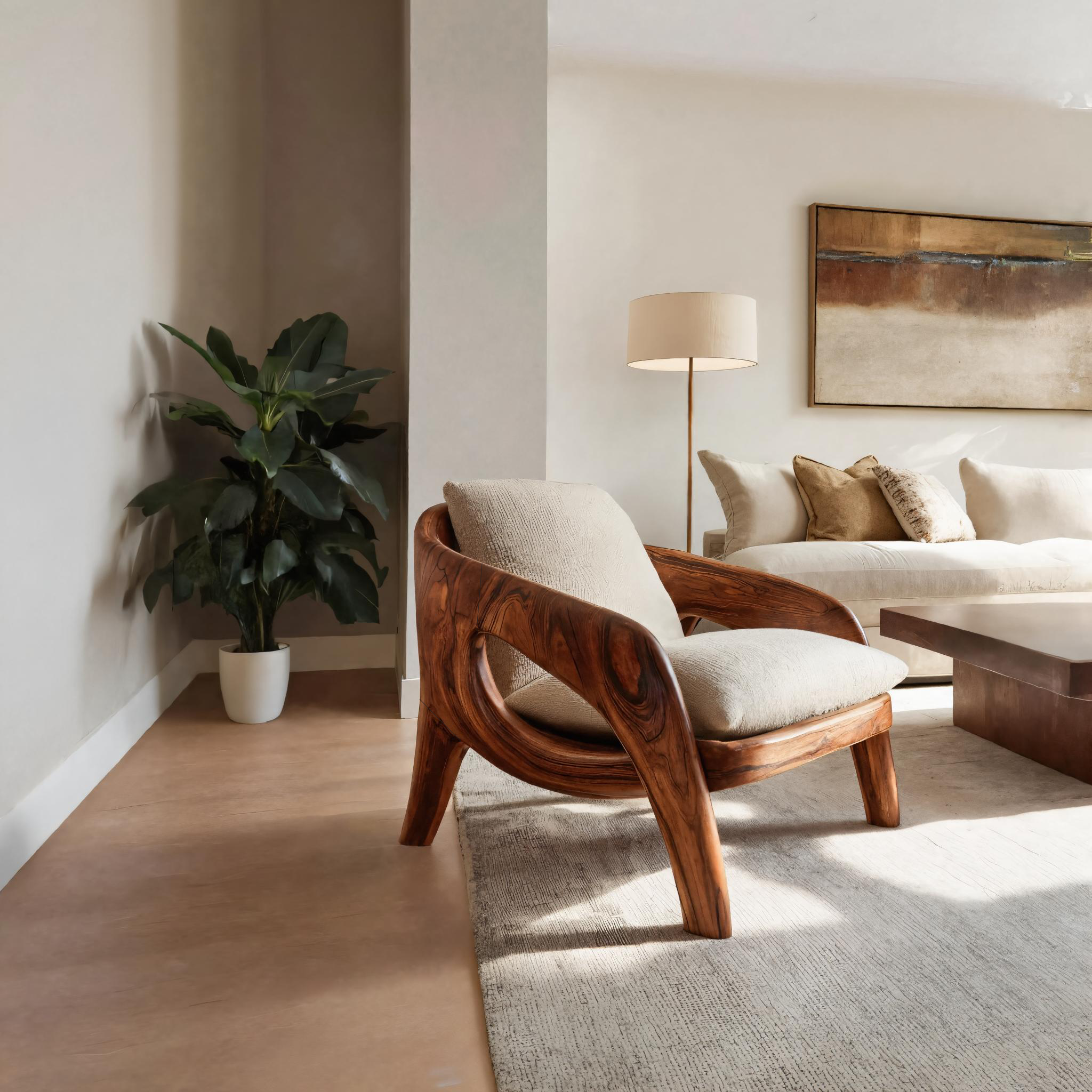 Contemporary Sculptural Lounge Chair For Living Room SITHTTACC002