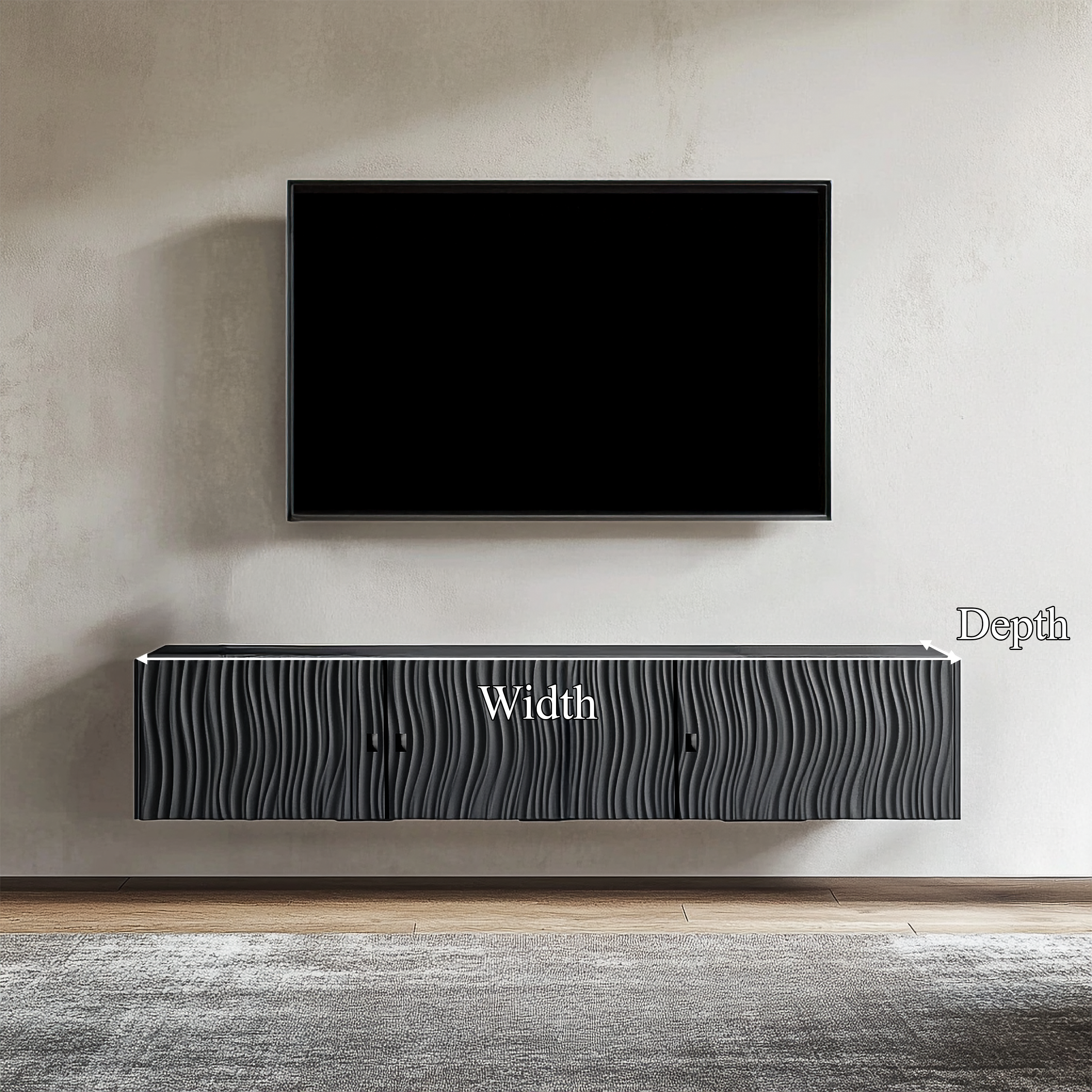 Contemporary Wall Cabinet TV Stand Living Room And Entertainment Room SINLSASC333