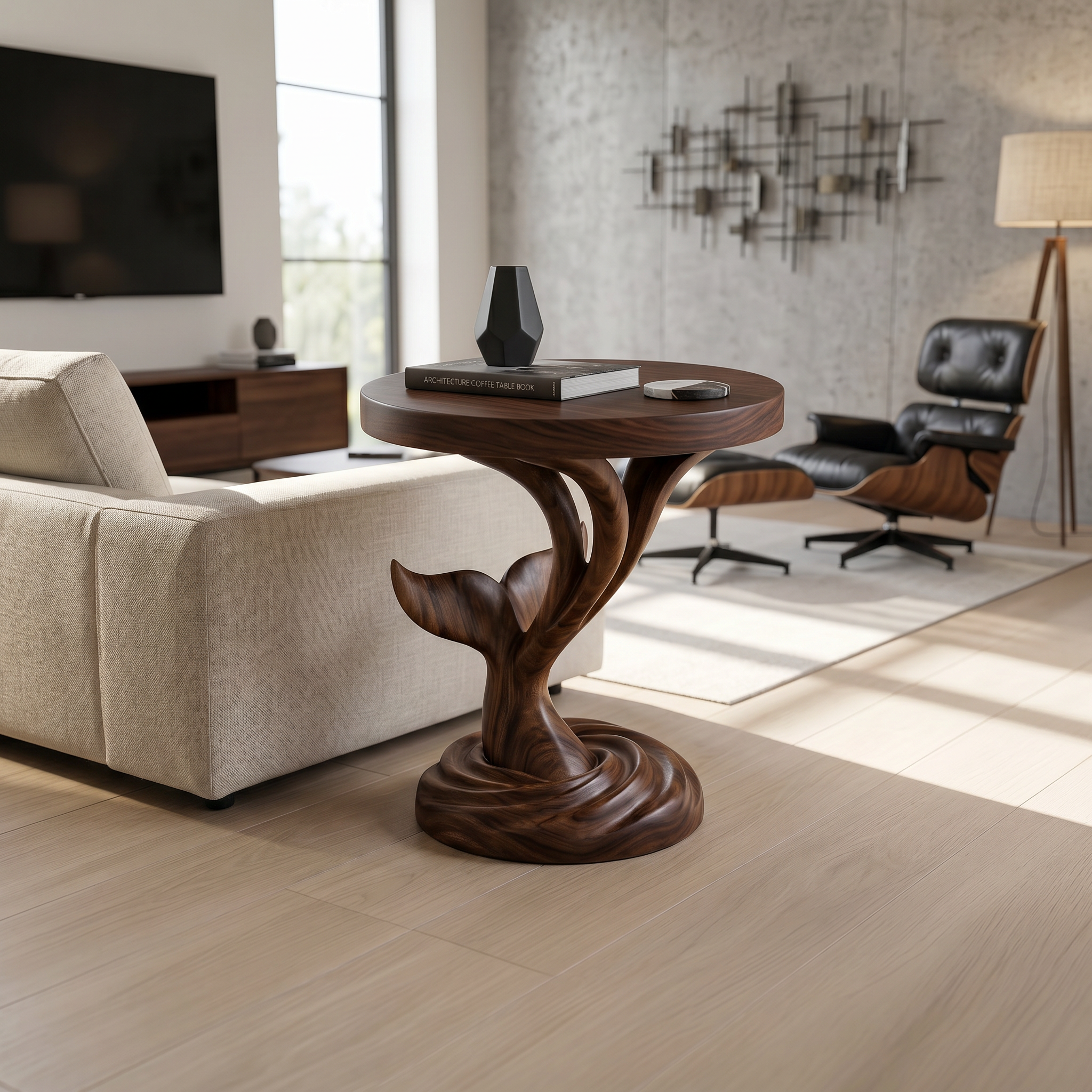 Architectural Sculptural Side Table Media Lounge SILDTTRSTA044